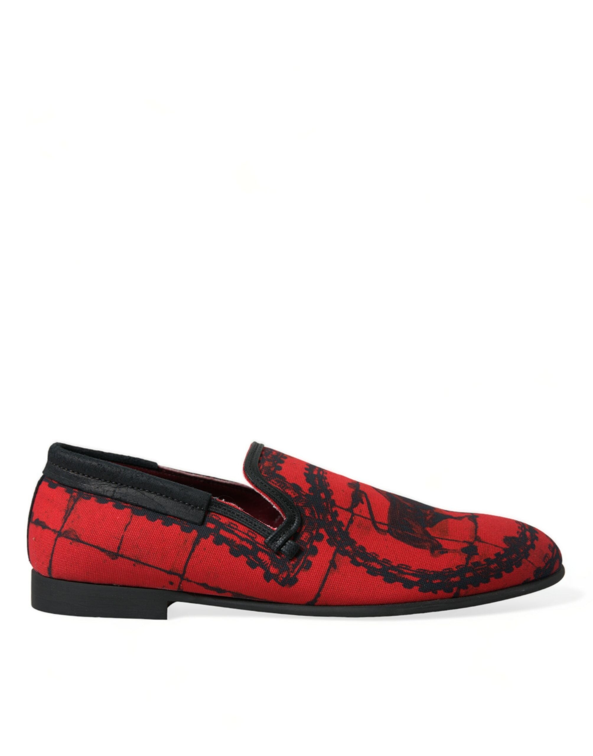 Mocassins Dolce & Gabbana Torero rouges et noirs