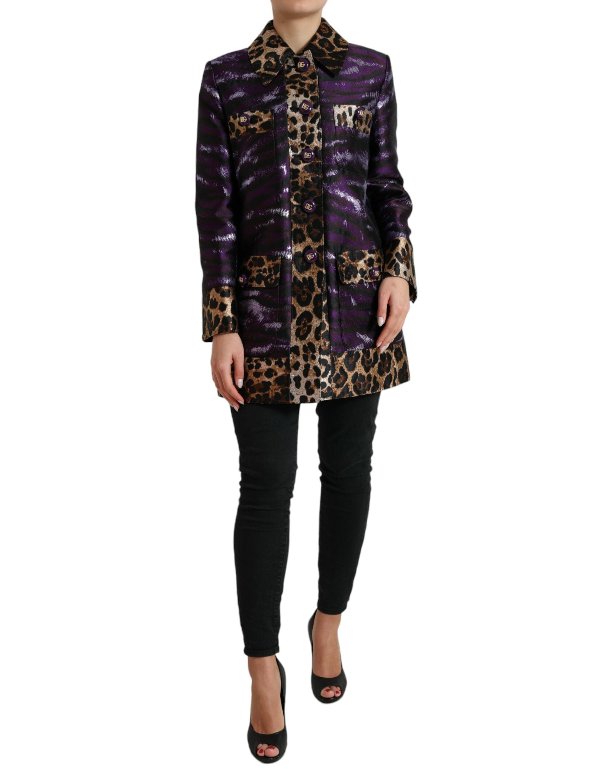 Manteau Dolce & Gabbana Tiger violet