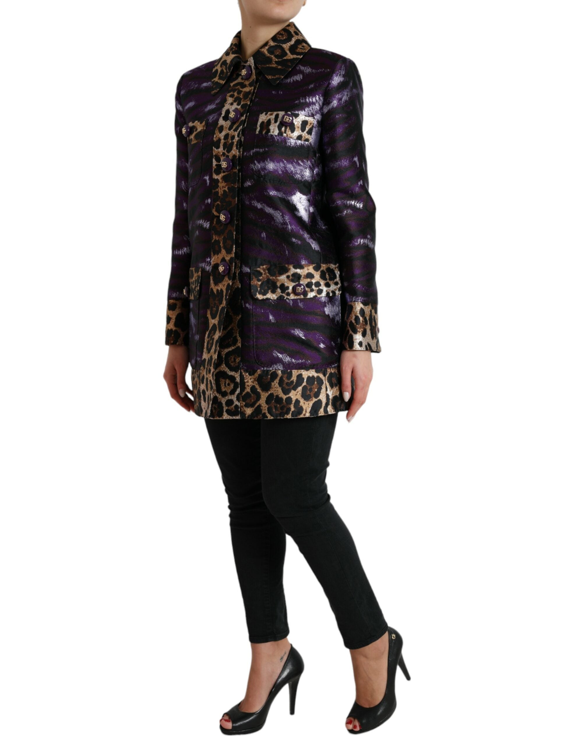 Manteau Dolce & Gabbana Tiger violet