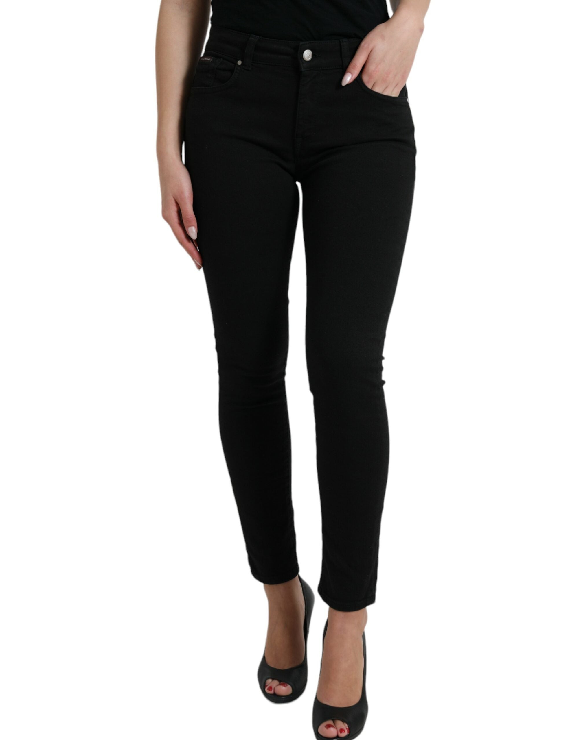 Jeans Dolce & Gabbana mid waist noirs