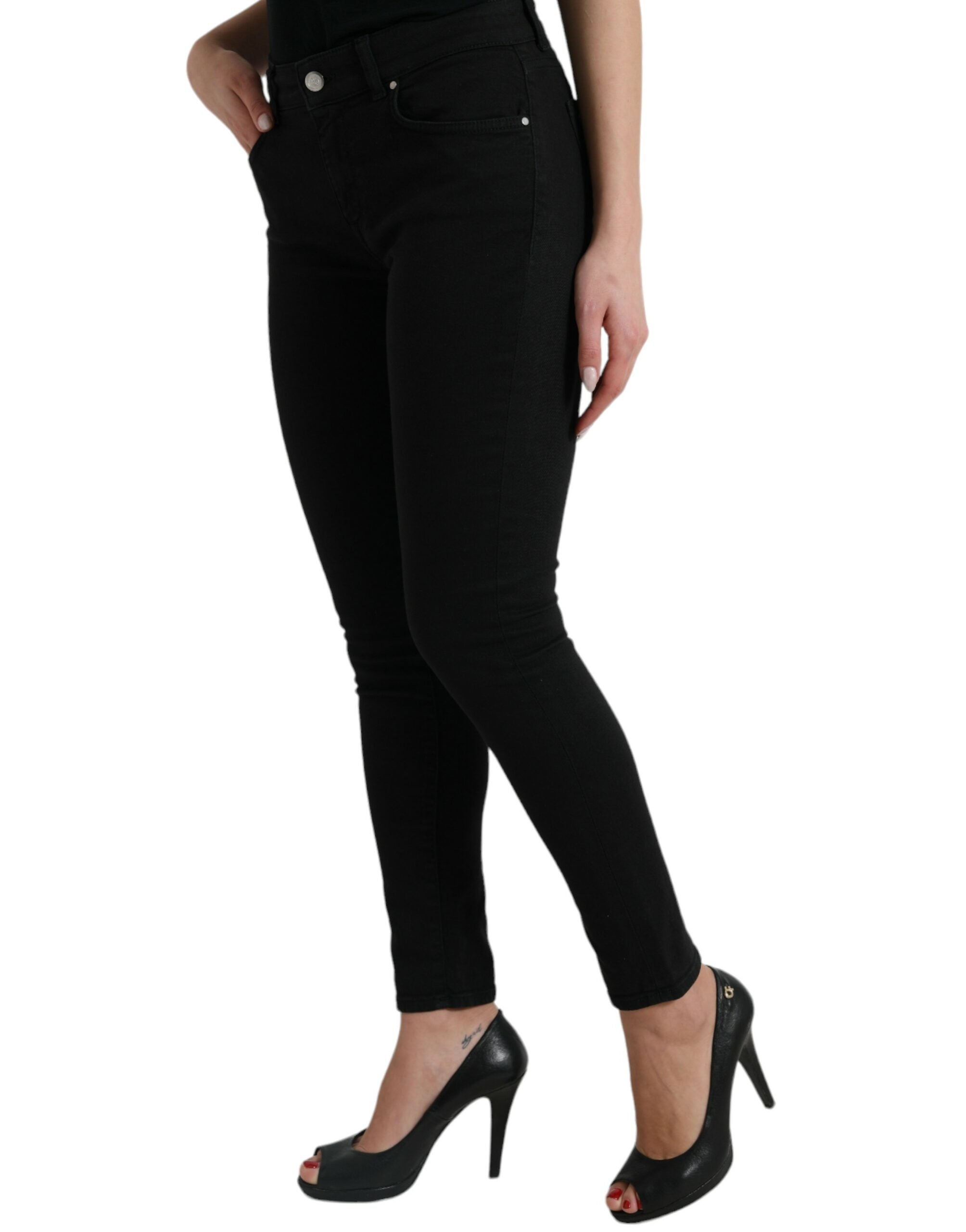 Jeans Dolce & Gabbana mid waist noirs