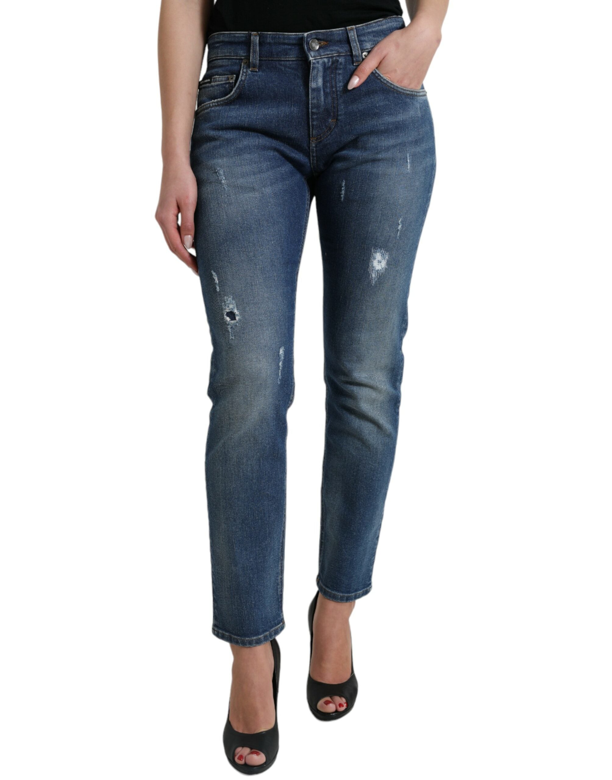 Jean Dolce & Gabbana Boyfriend bleus