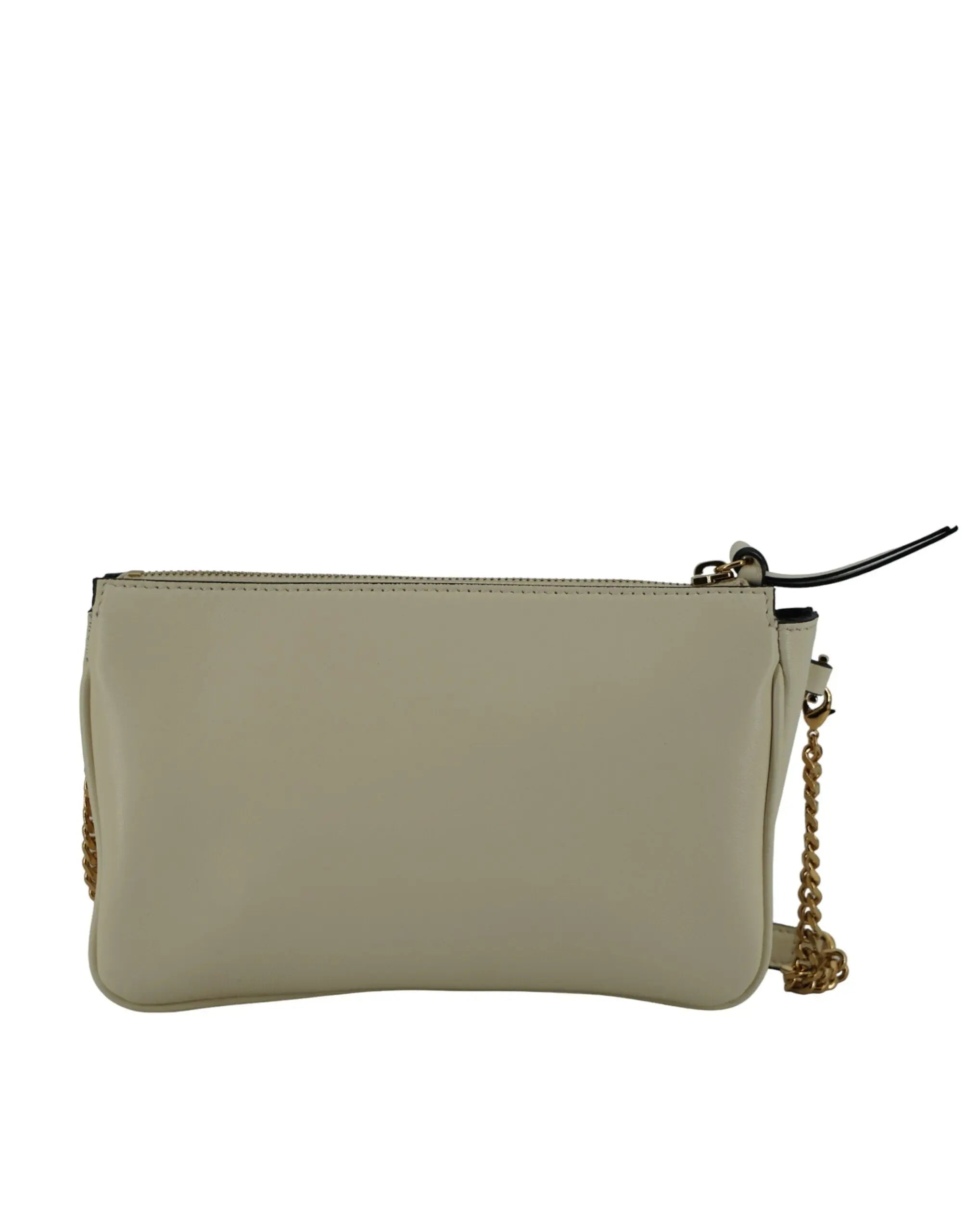 Pochette Versace Pouch cuir blanc Versace