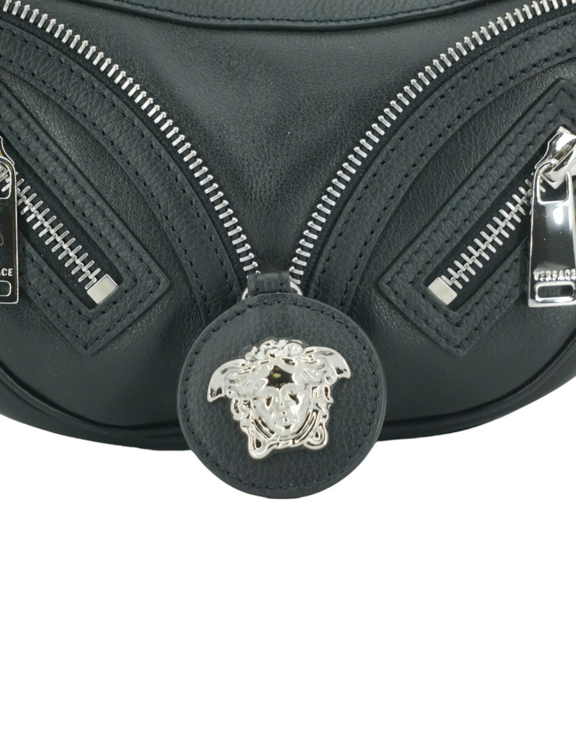 Sac bandoulière Versace Mini Hobo noir Versace