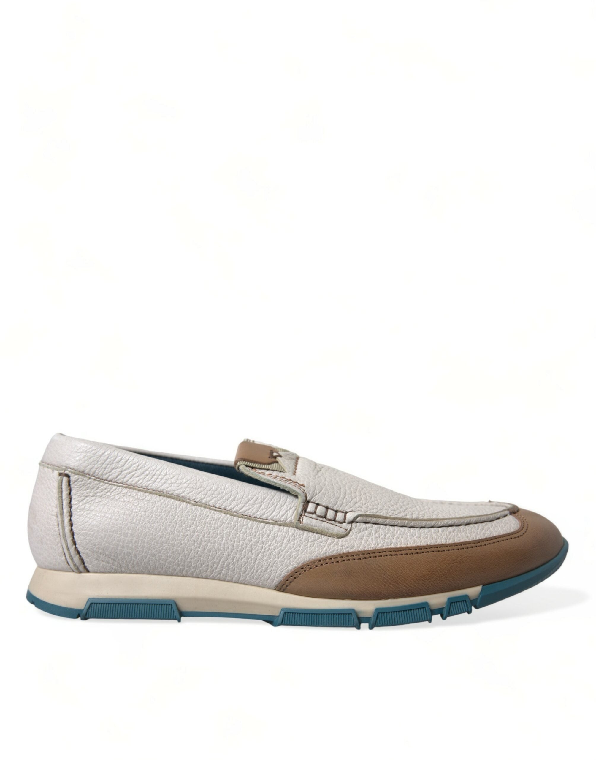 Mocassins Dolce & Gabbana blancs et marron