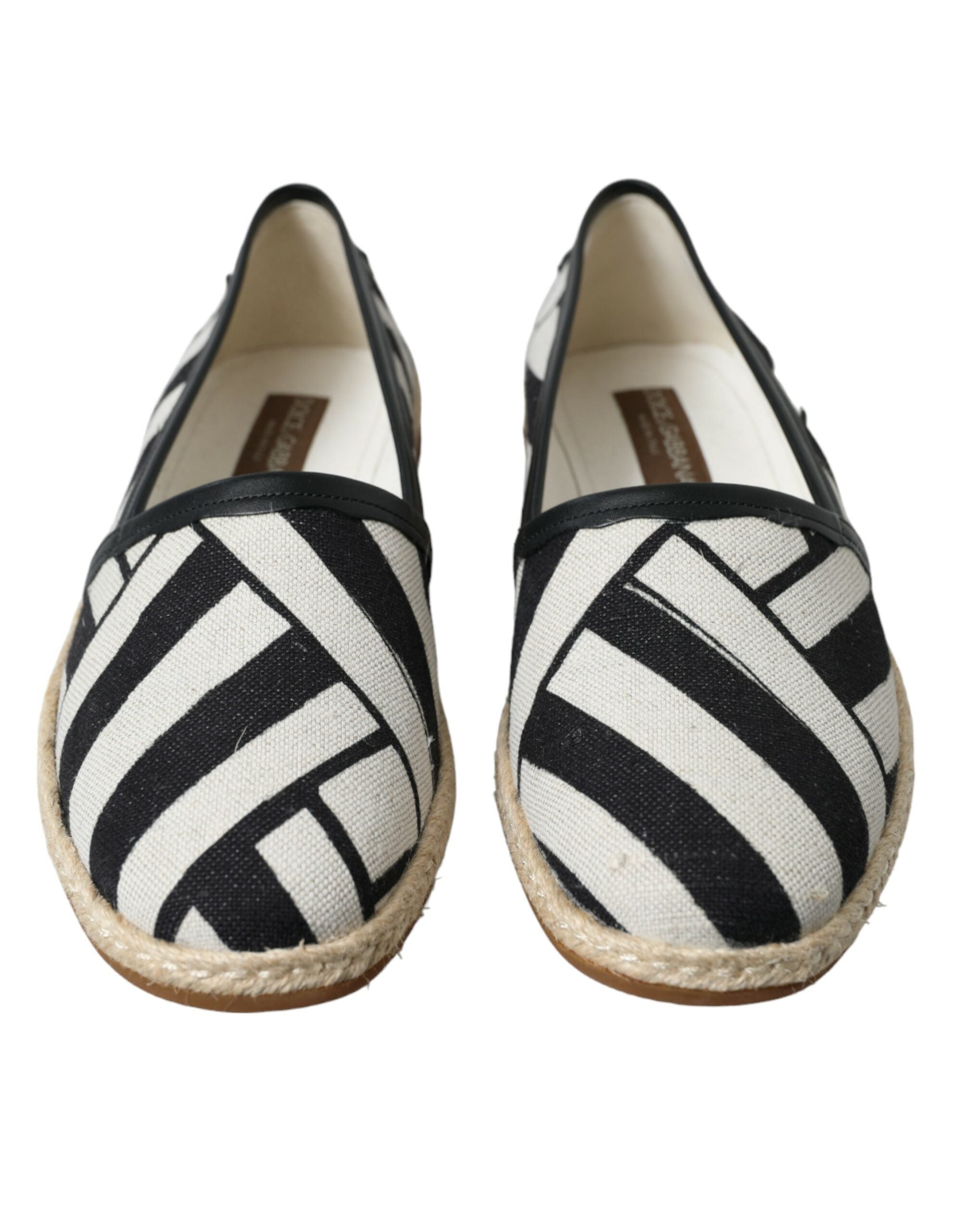 Espadrilles Dolce & Gabbana Mondello beiges et noires