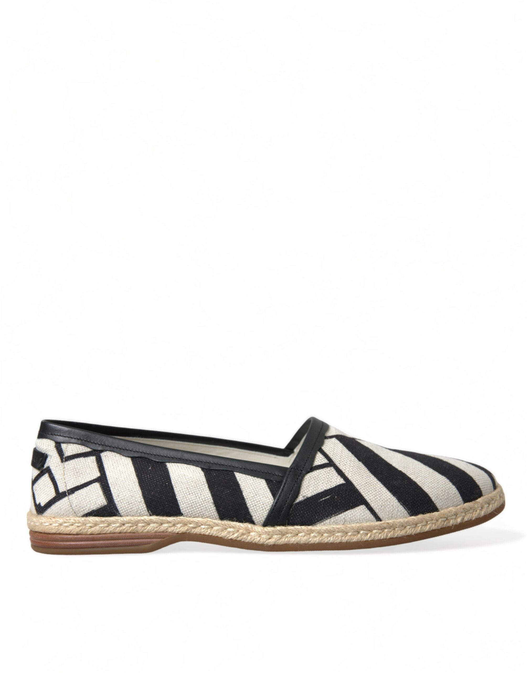 Espadrilles Dolce & Gabbana Mondello beiges et noires