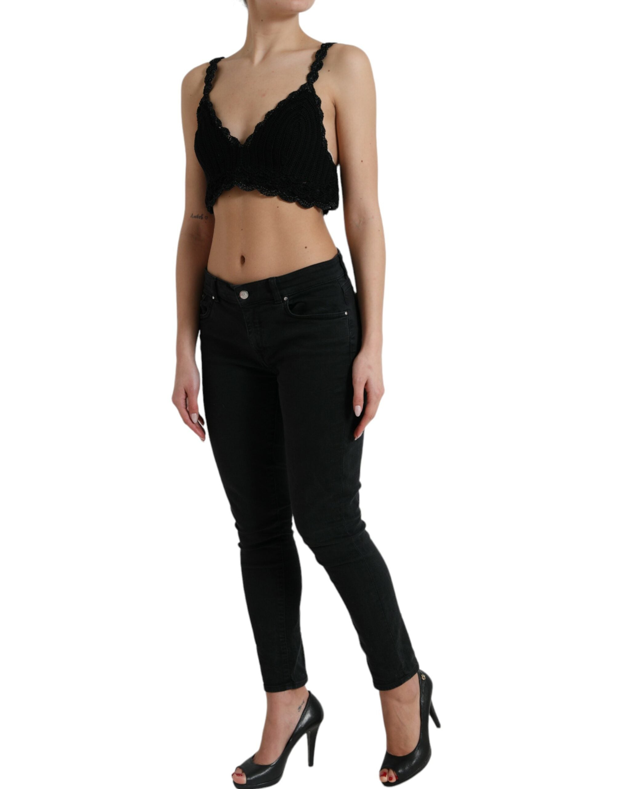 Top DOLCE & GABBANA bustier noir
