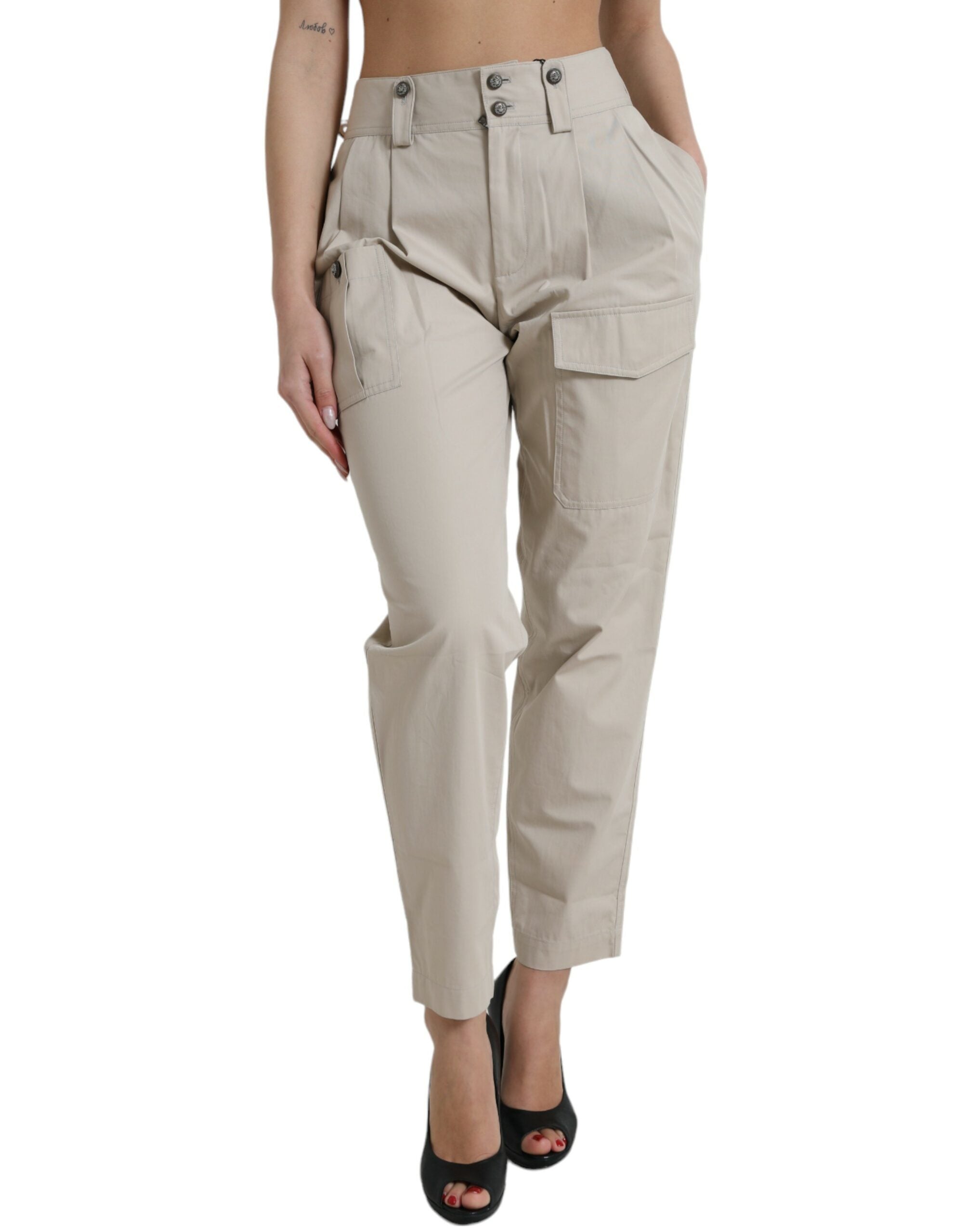 Pantalons Dolce & Gabbana tapered beiges