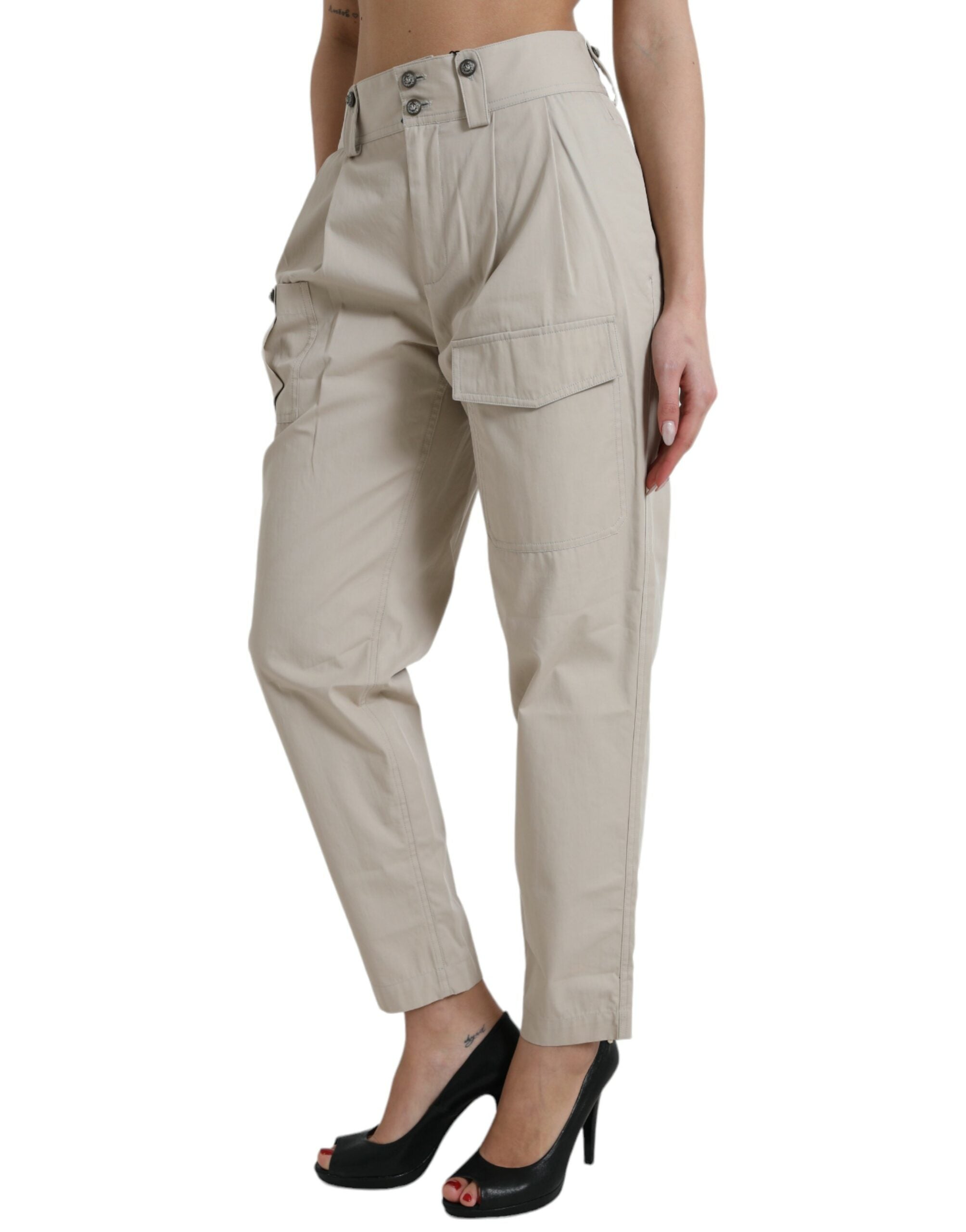 Pantalons Dolce & Gabbana tapered beiges