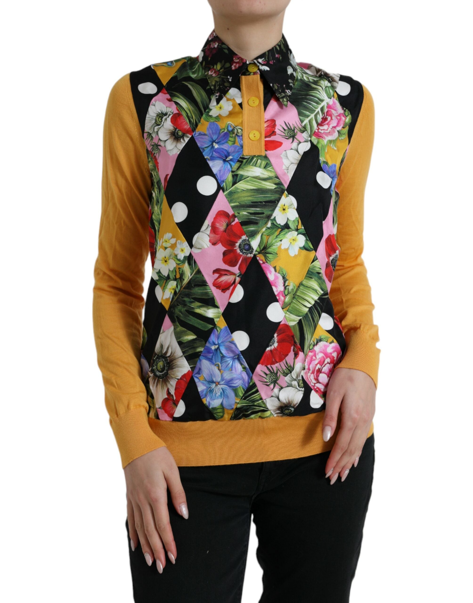Pull DOLCE & GABBANA Henley multicolore