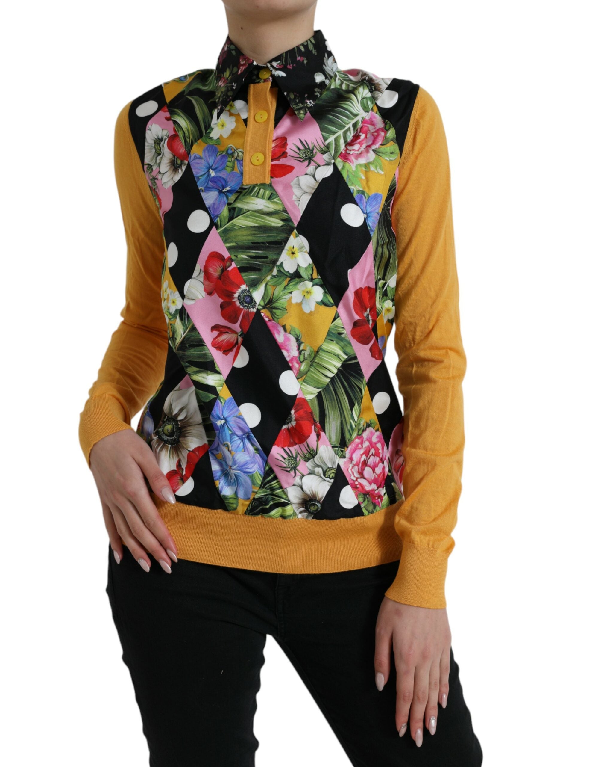 Pull DOLCE & GABBANA Henley multicolore