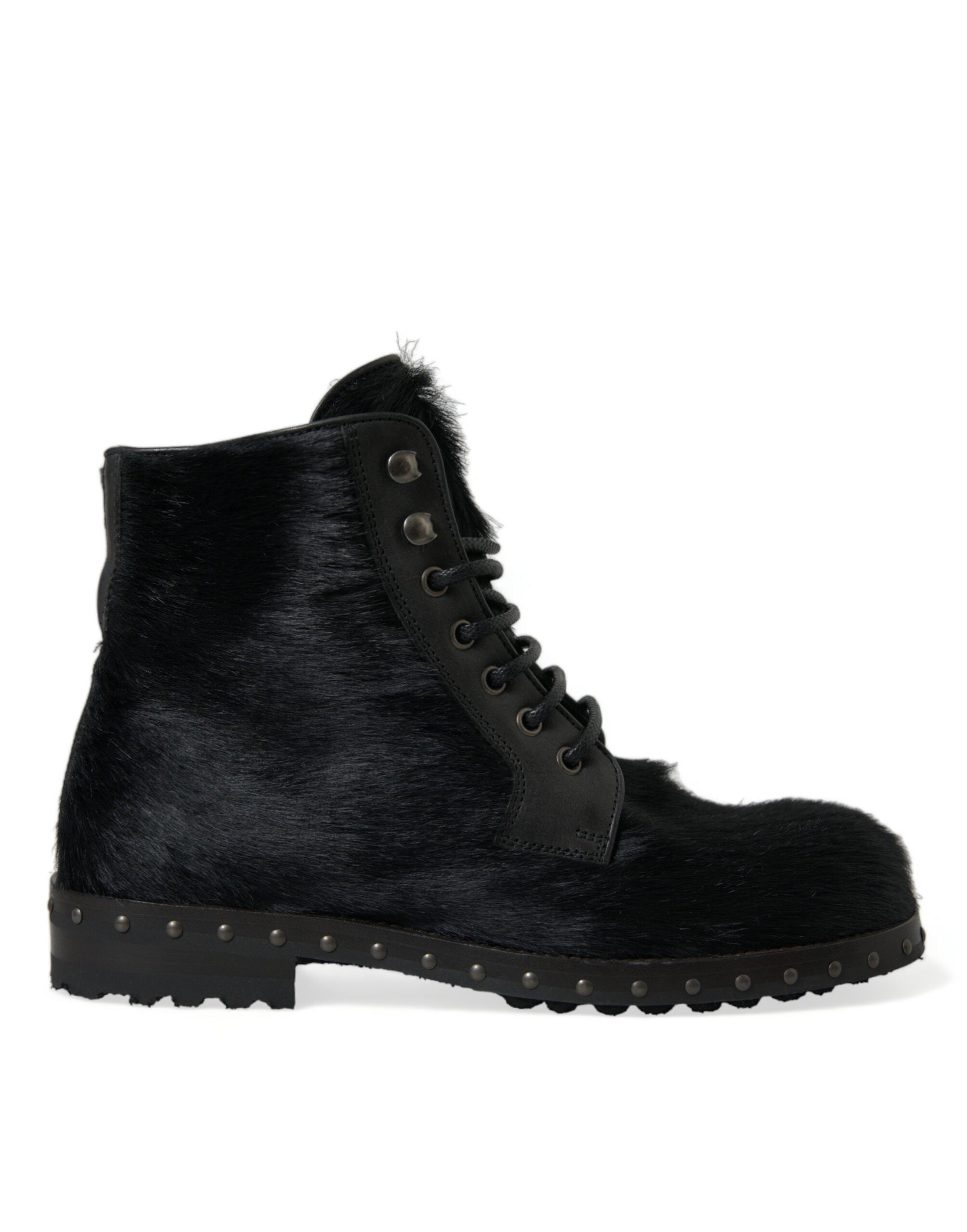 Bottines Dolce & Gabbana en cuir noires