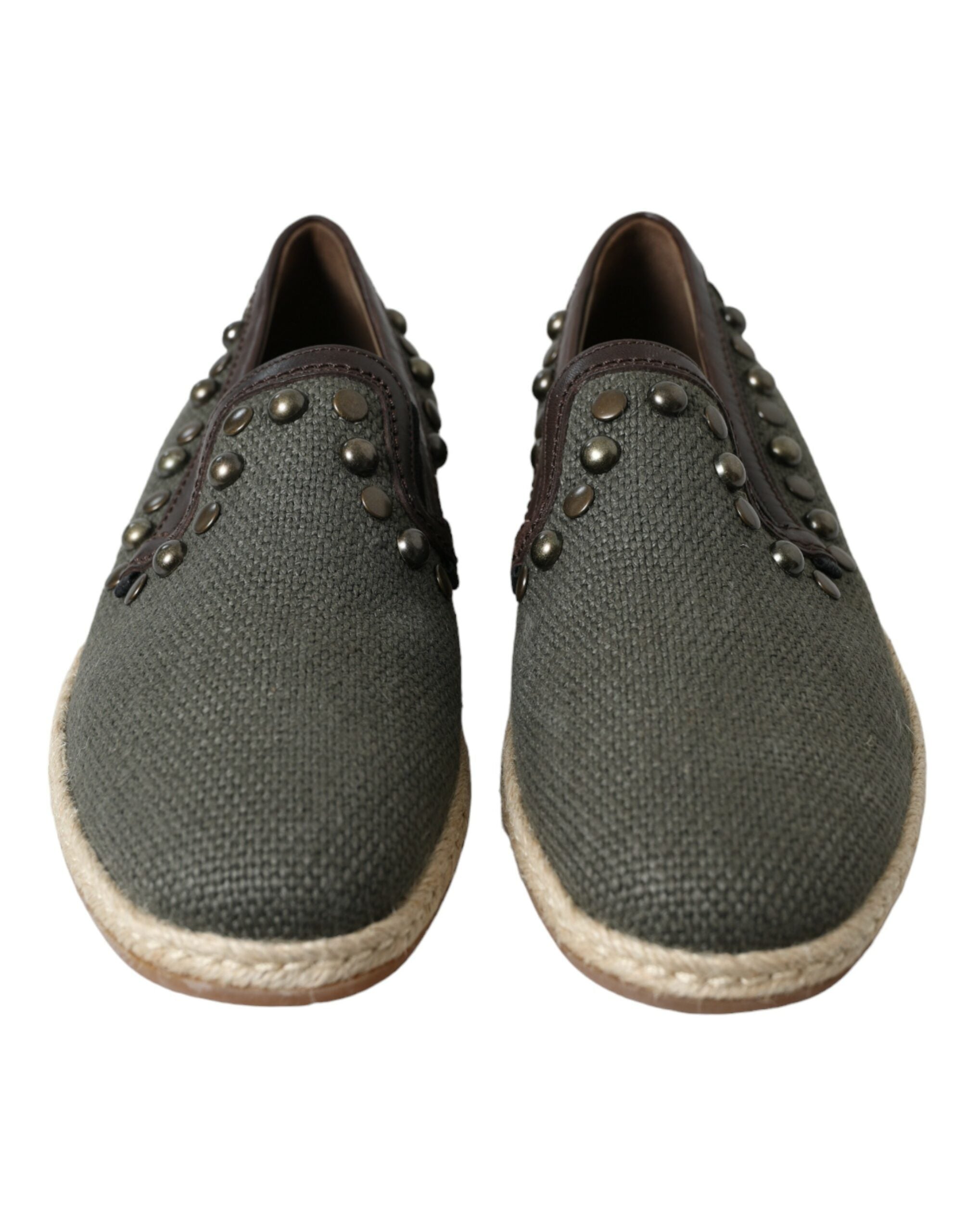 Loafers Dolce & Gabbana gris en cuir