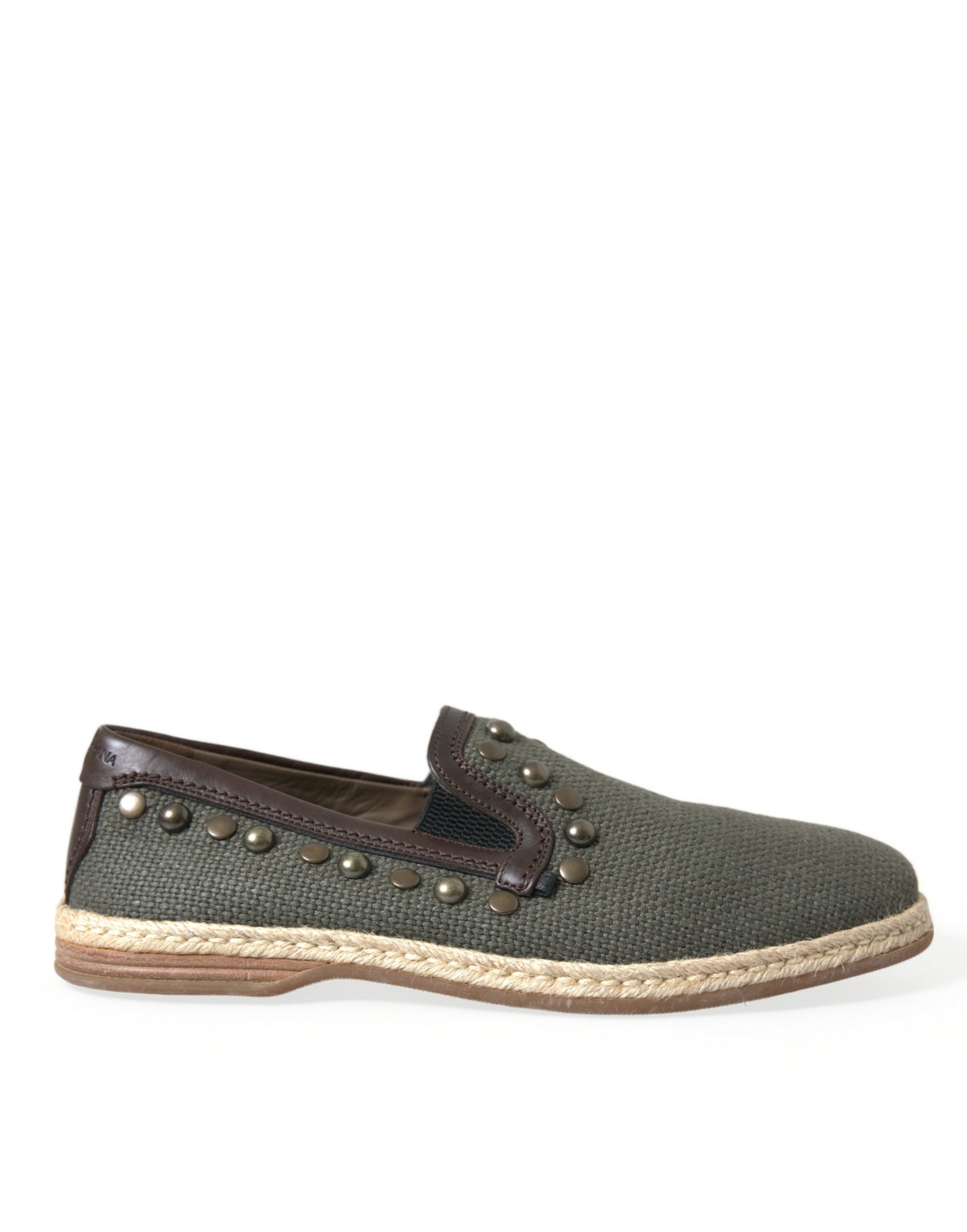 Loafers Dolce & Gabbana gris en cuir