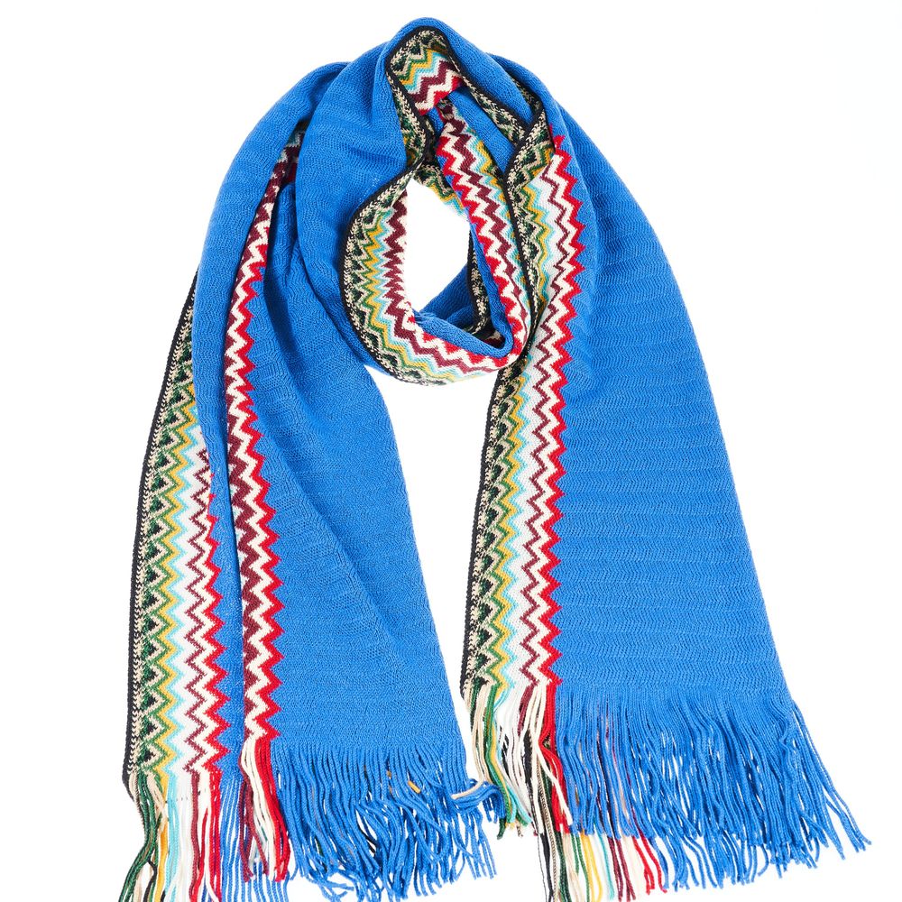 Écharpe Missoni Fringed bleue