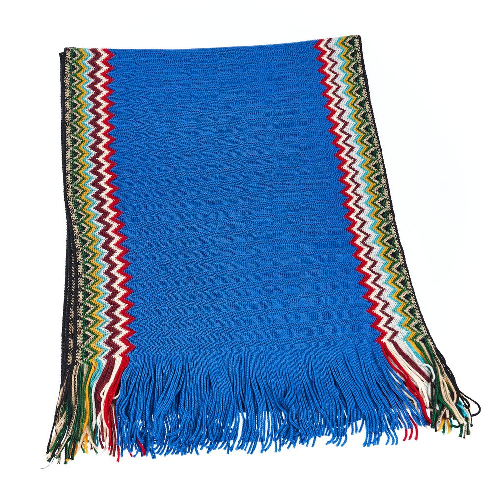 Écharpe Missoni Fringed bleue