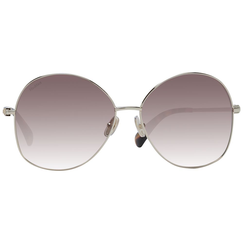 Lunettes de soleil dorées marron