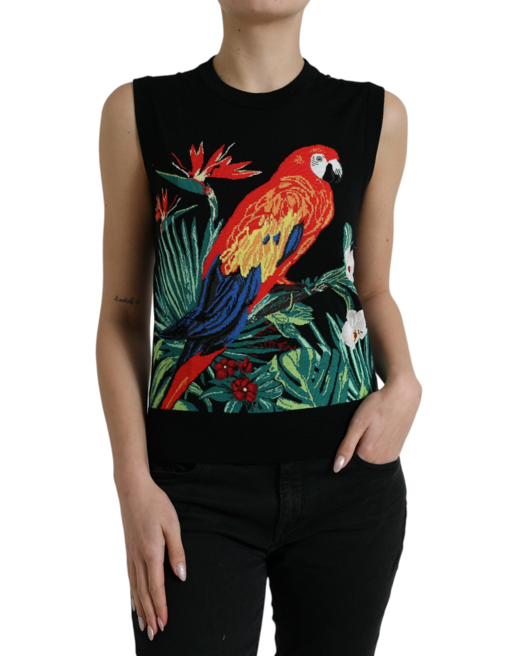 Débardeur Dolce & Gabbana Jungle noir