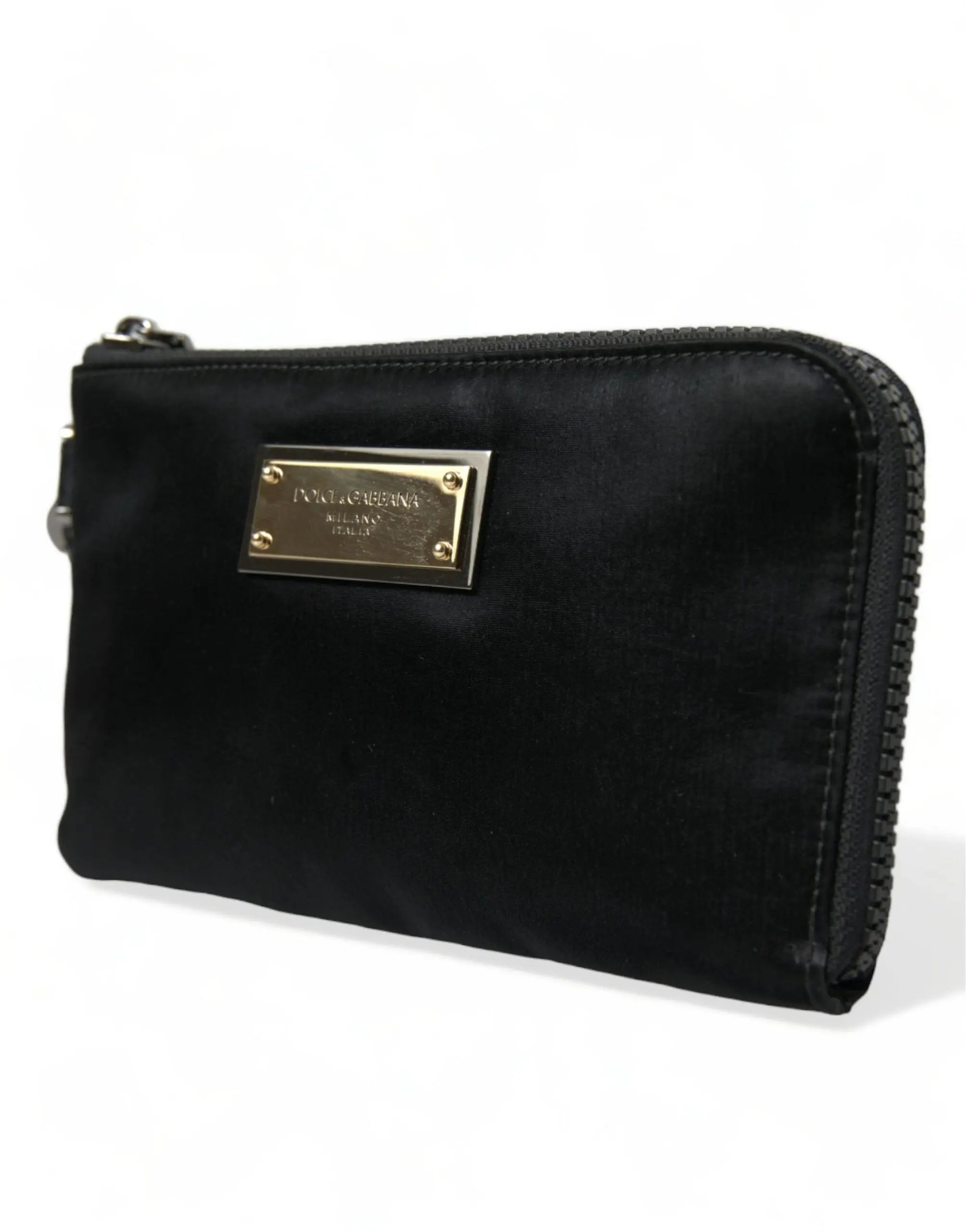 Pochette Dolce&Gabbana Plaque Logo noire Dolce & Gabbana