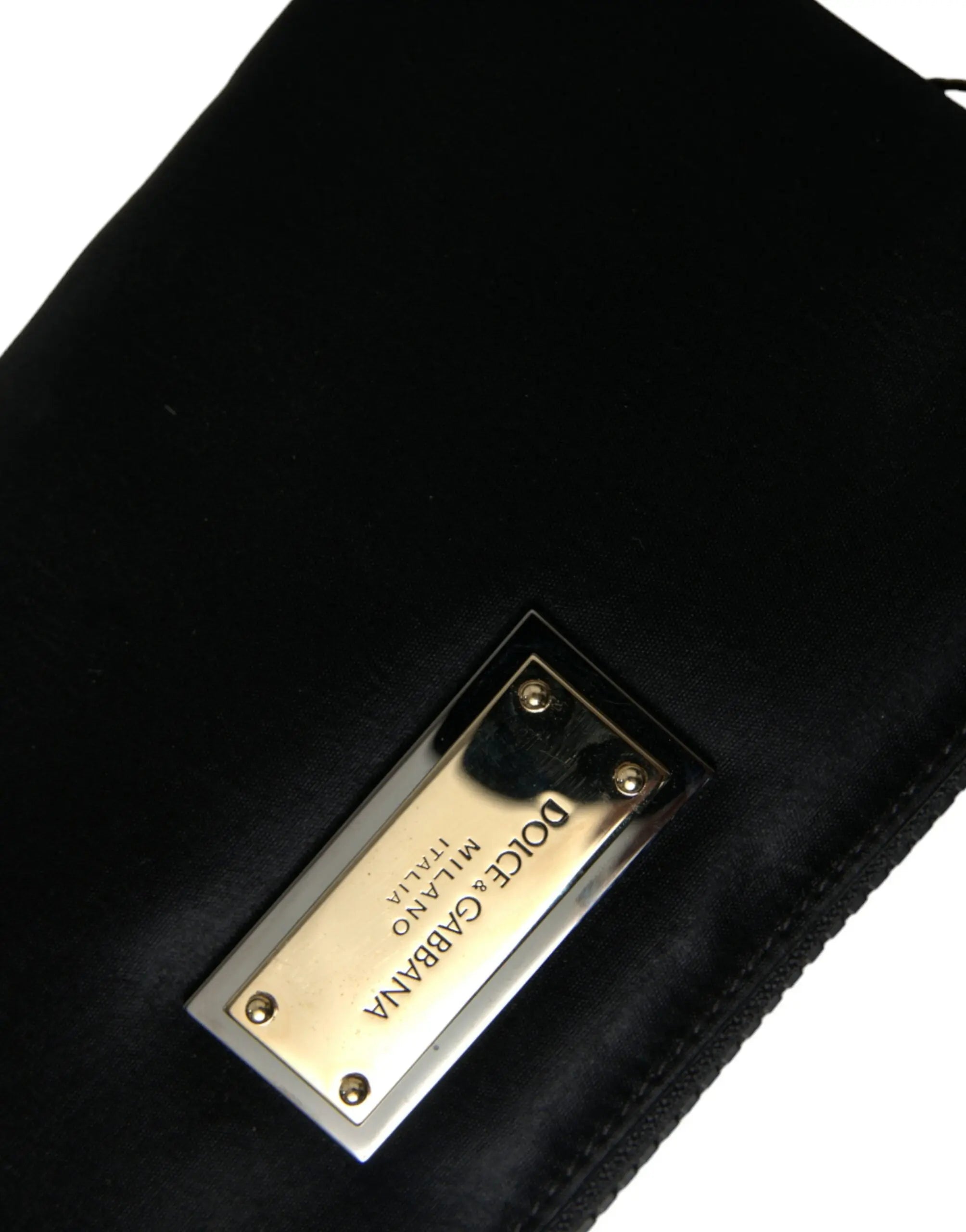 Pochette Dolce&Gabbana Plaque Logo noire Dolce & Gabbana