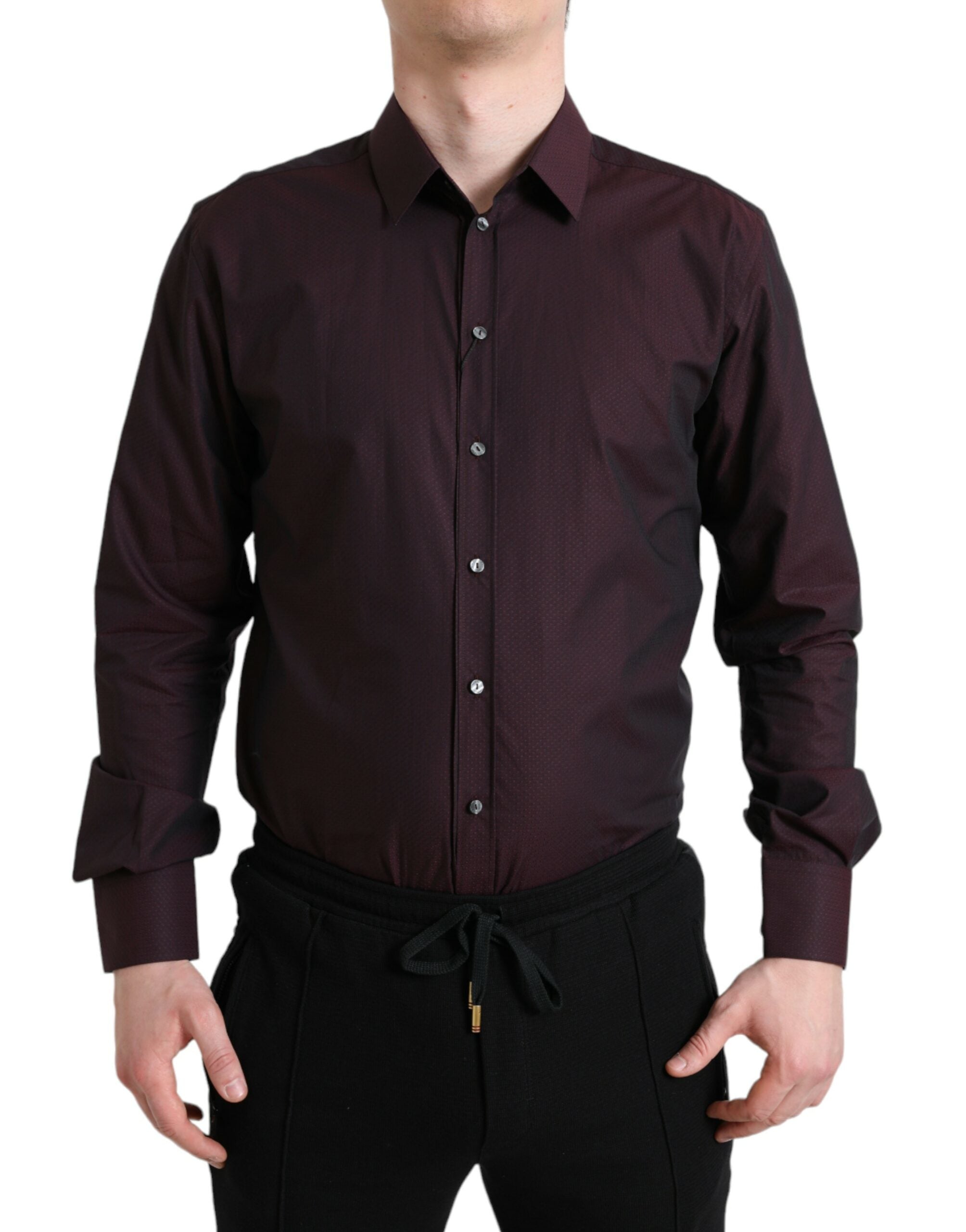 Chemise Dolce & Gabbana Martini maroon