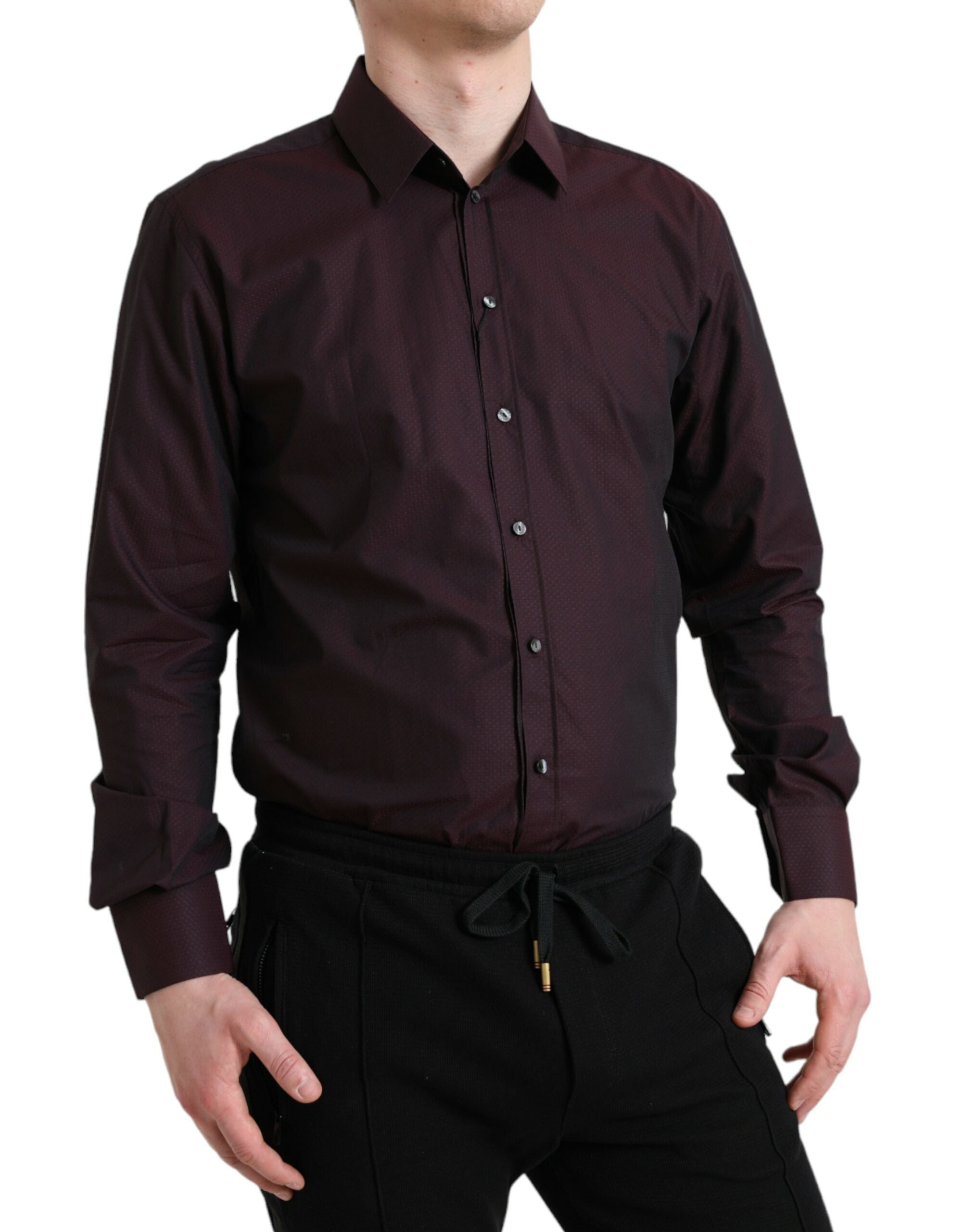 Chemise Dolce & Gabbana Martini maroon