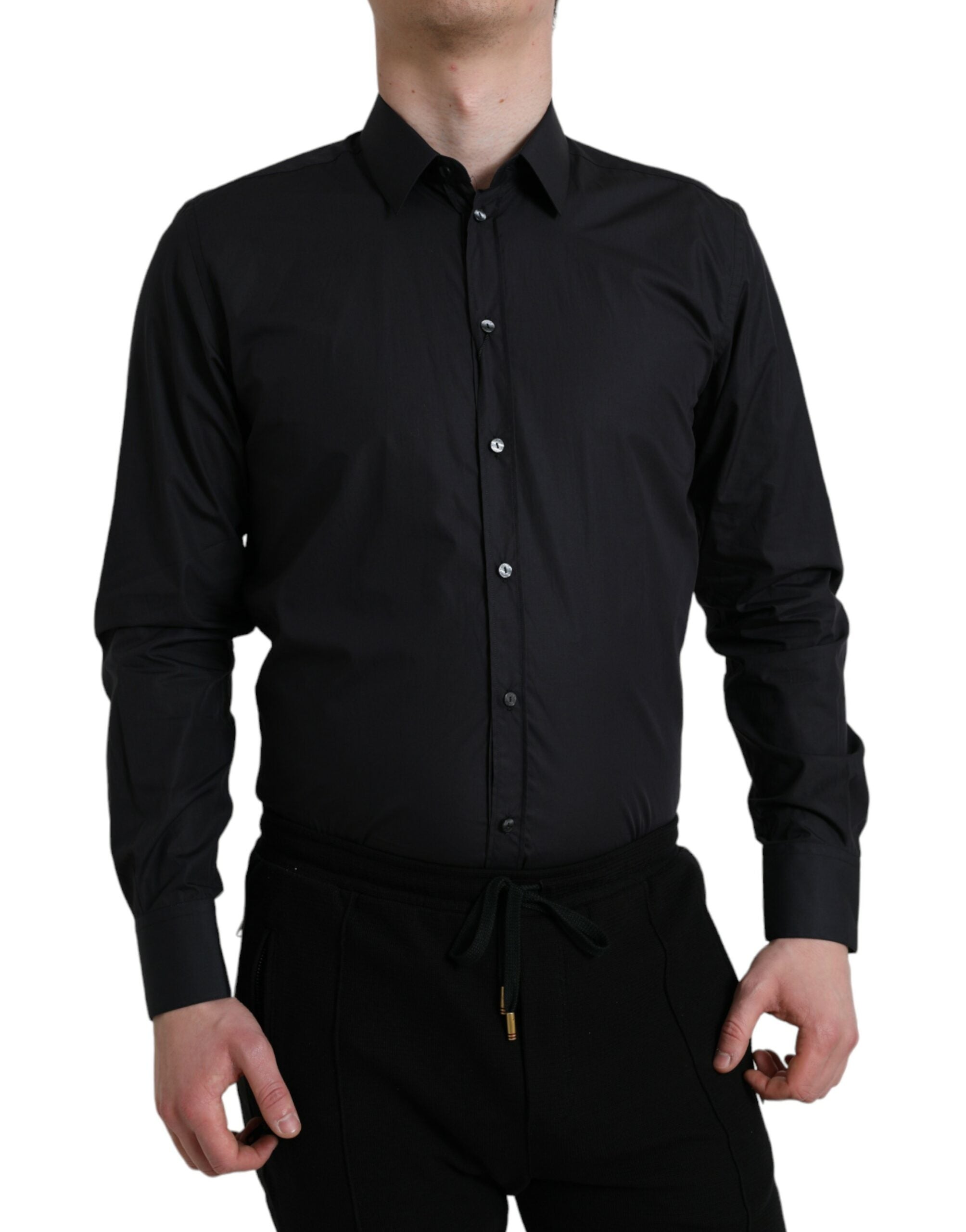 Chemise Dolce & Gabbana col formel bleue navy