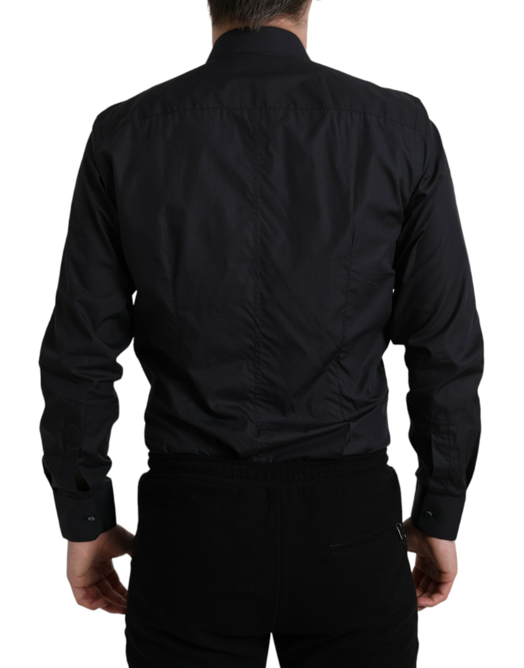 Chemise Dolce & Gabbana col formel bleue navy
