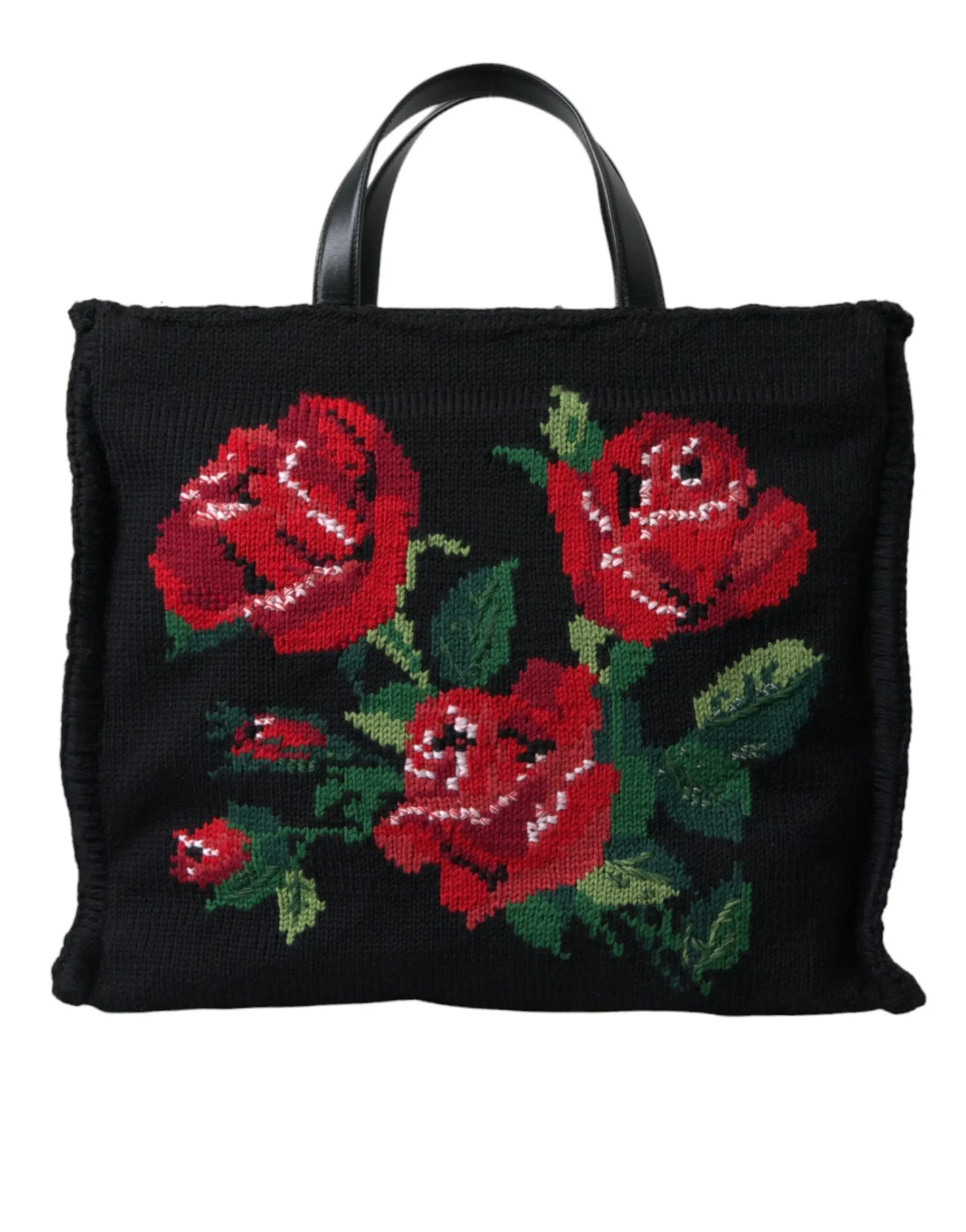 Sac cabas Dolce & Gabbana noir rose Dolce & Gabbana