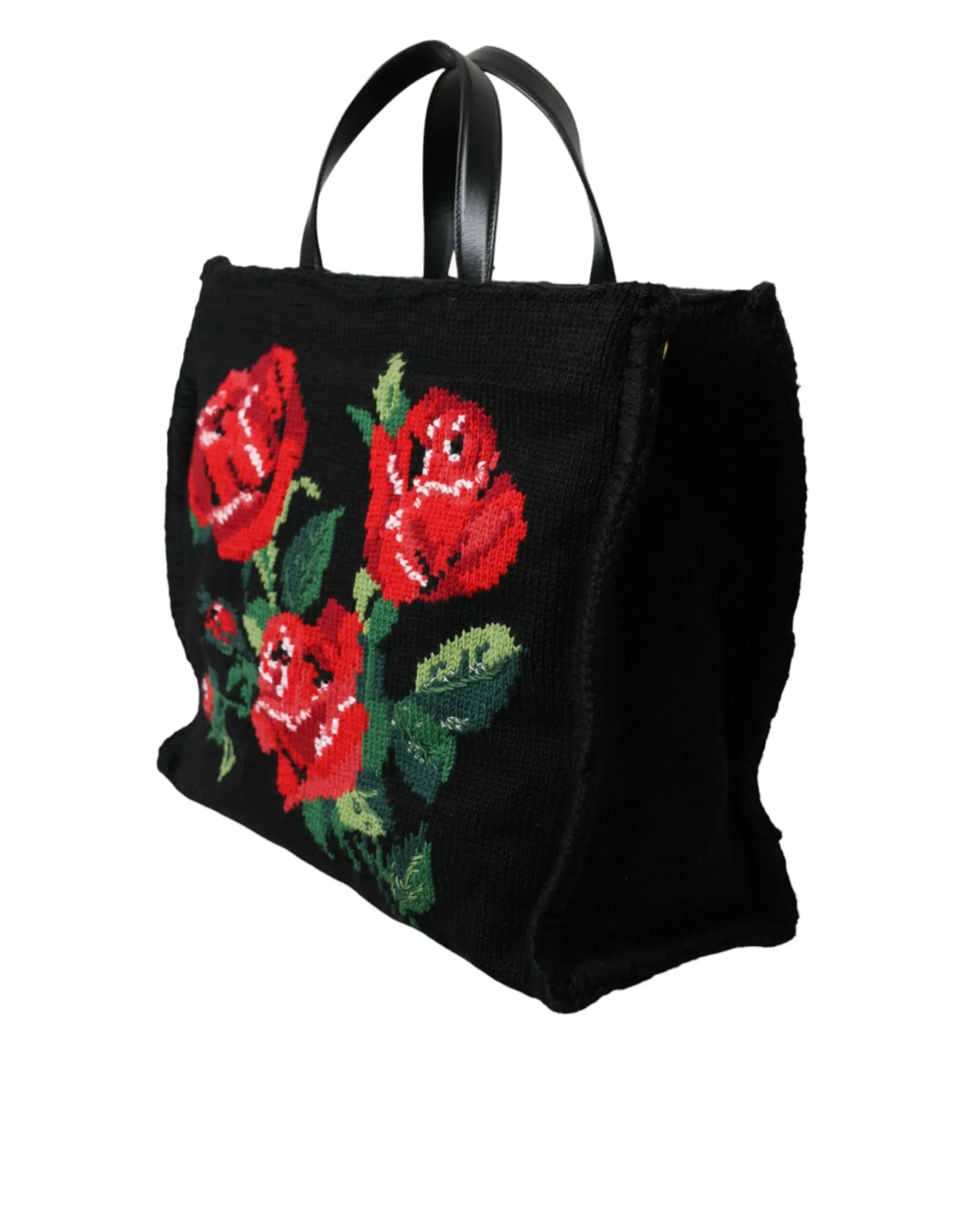 Sac cabas Dolce & Gabbana noir rose Dolce & Gabbana