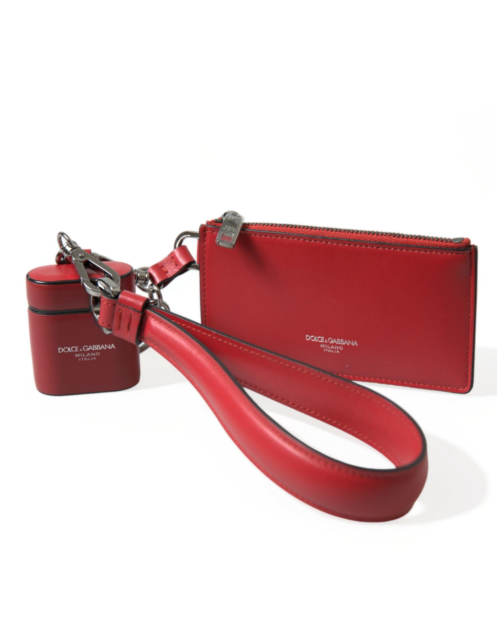 Pochette Dolce & Gabbana Airpods rouges
