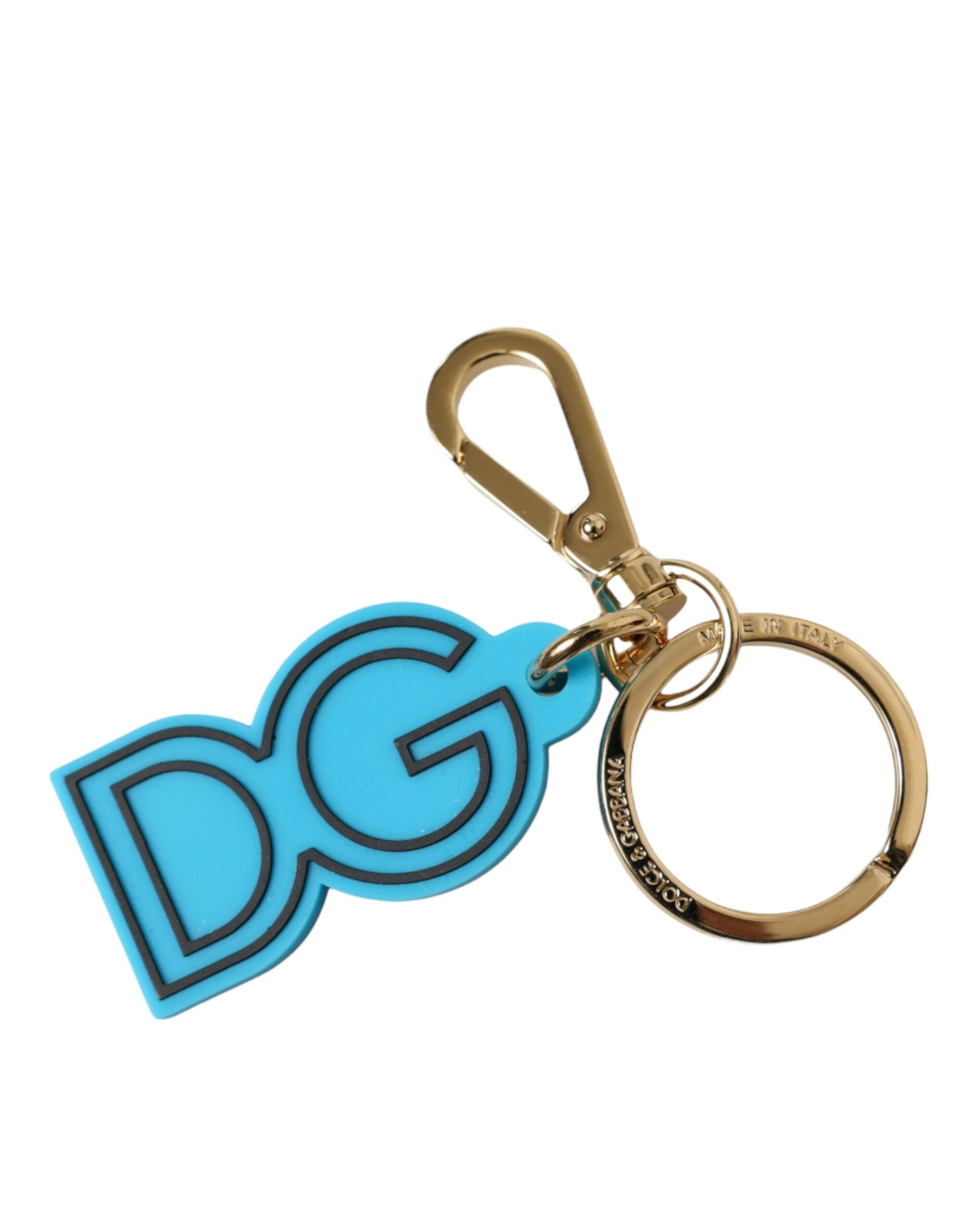 Porte-clés Dolce & Gabbana bleu, or et noir