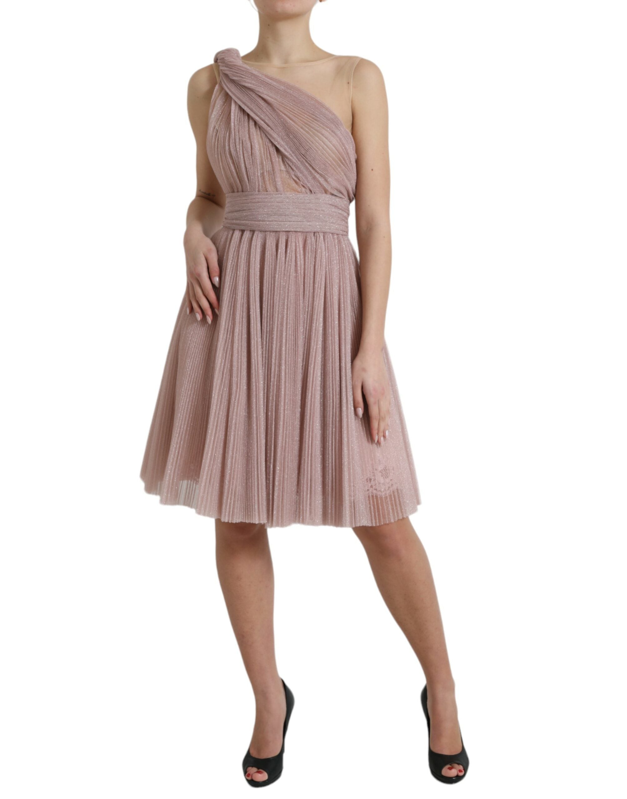 Robe Dolce & Gabbana asymétrique lilas