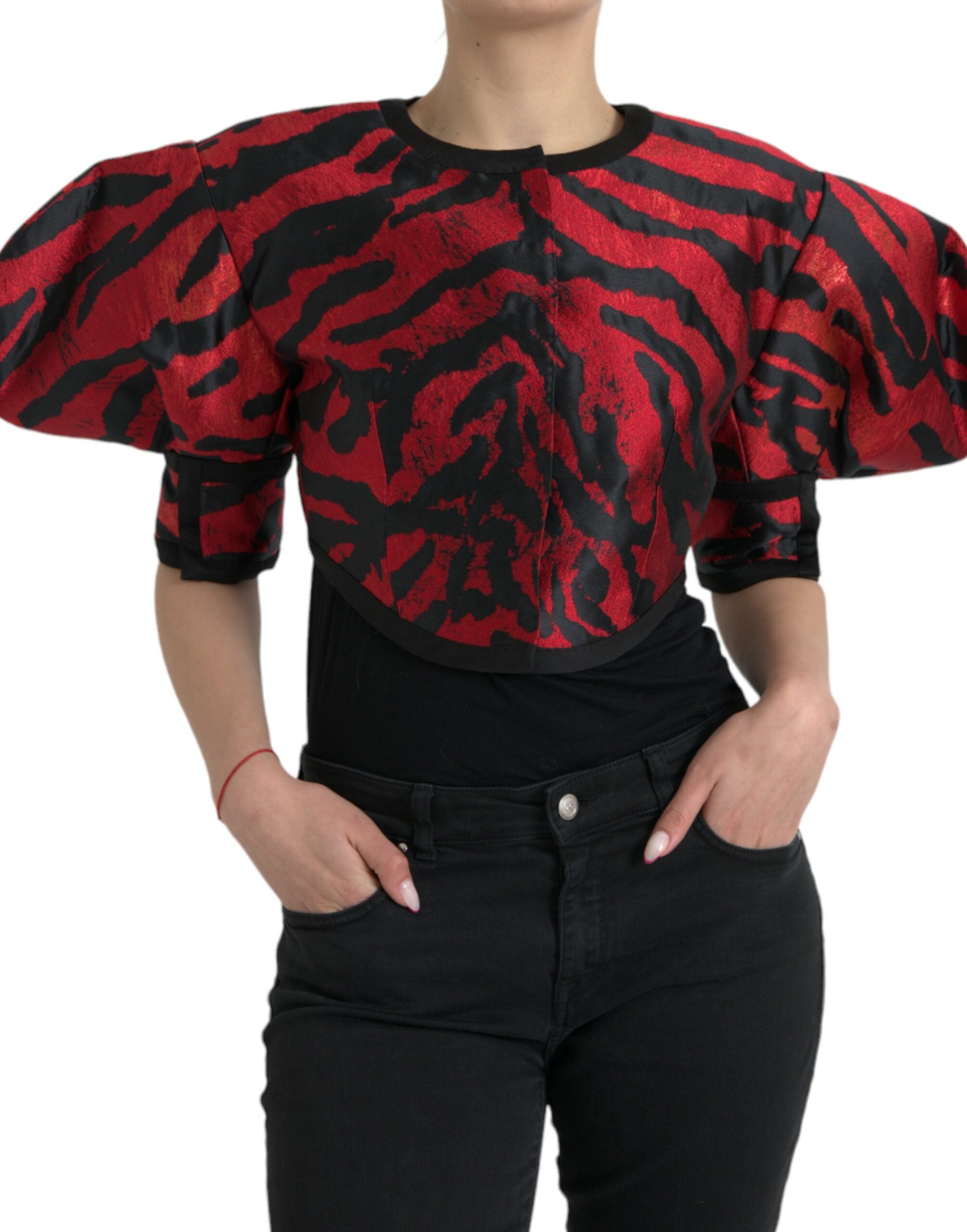 Veste Dolce & Gabbana noire et rouge