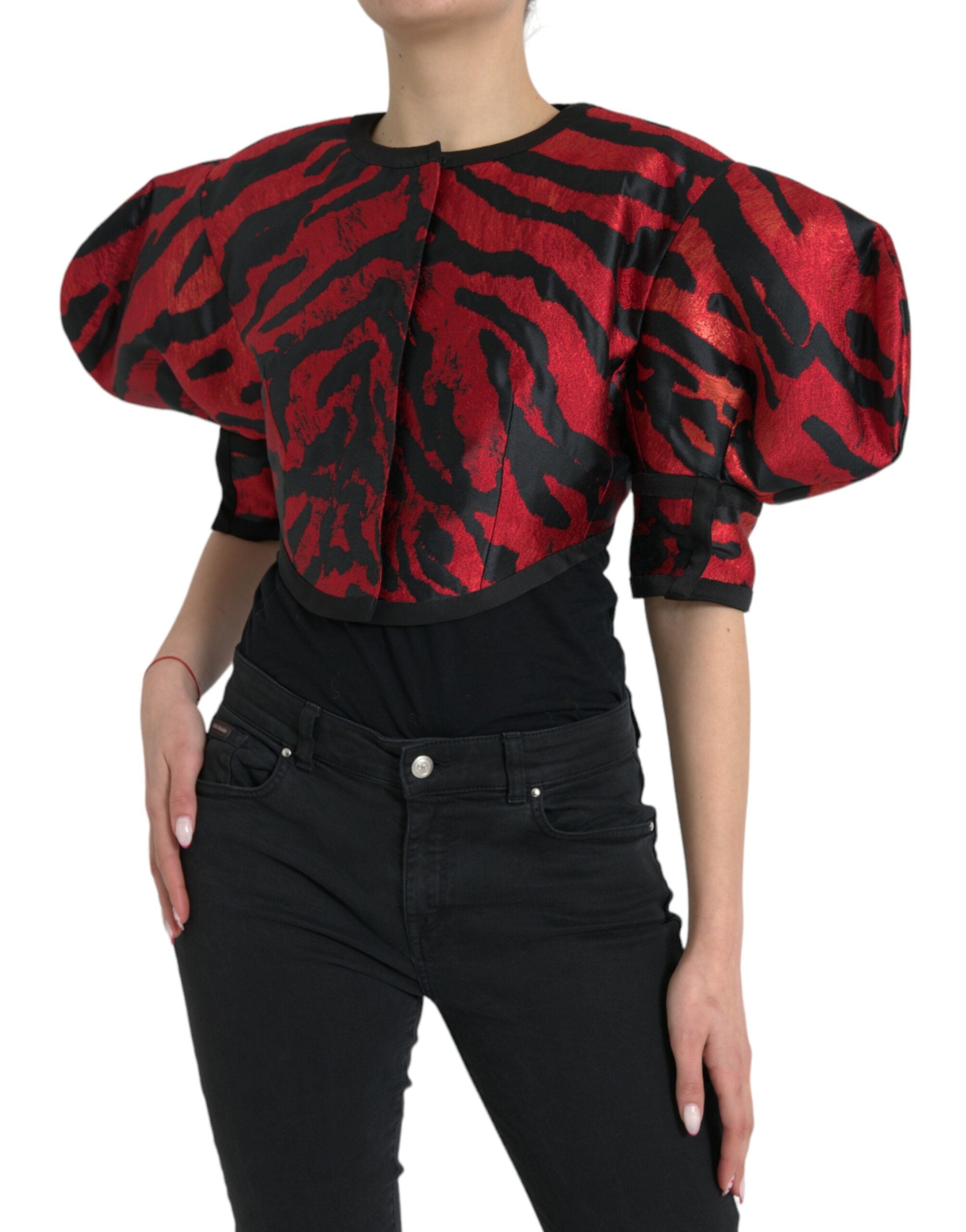 Veste Dolce & Gabbana noire et rouge