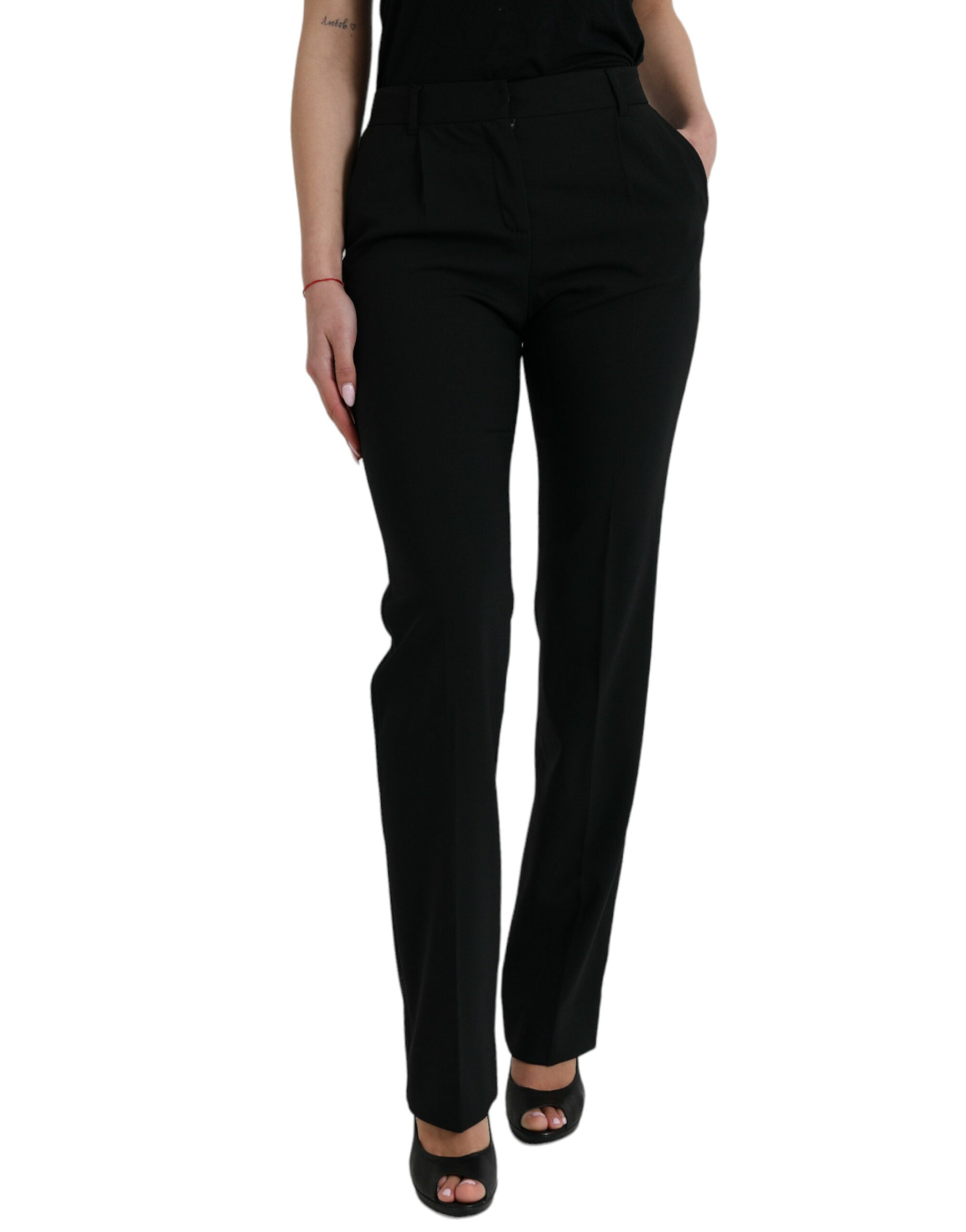 Pantalons Dolce & Gabbana mi-taille noirs