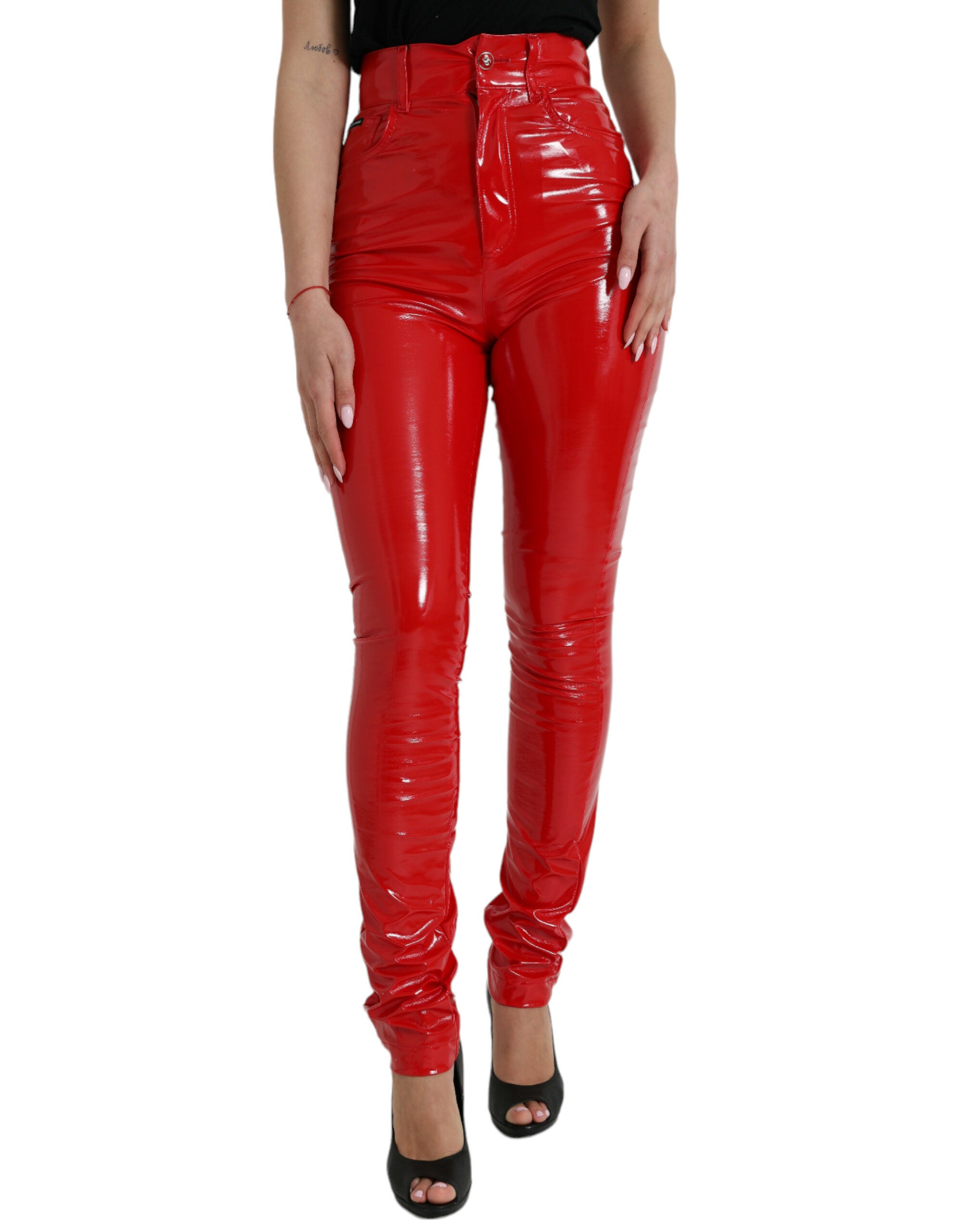 Pantalon Dolce & Gabbana skinny rouges