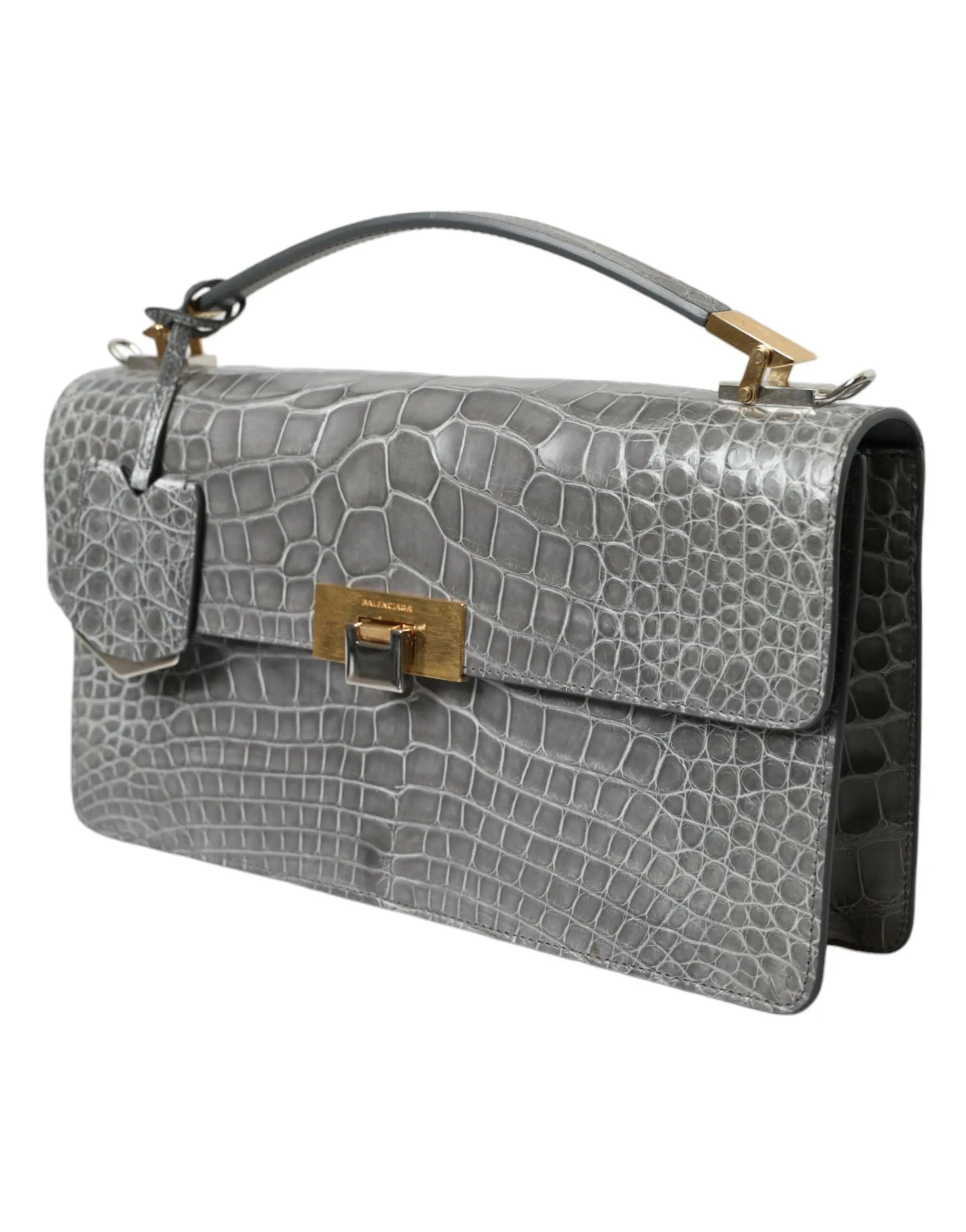 Sac épaule Balenciaga Le Dix gris Balenciaga