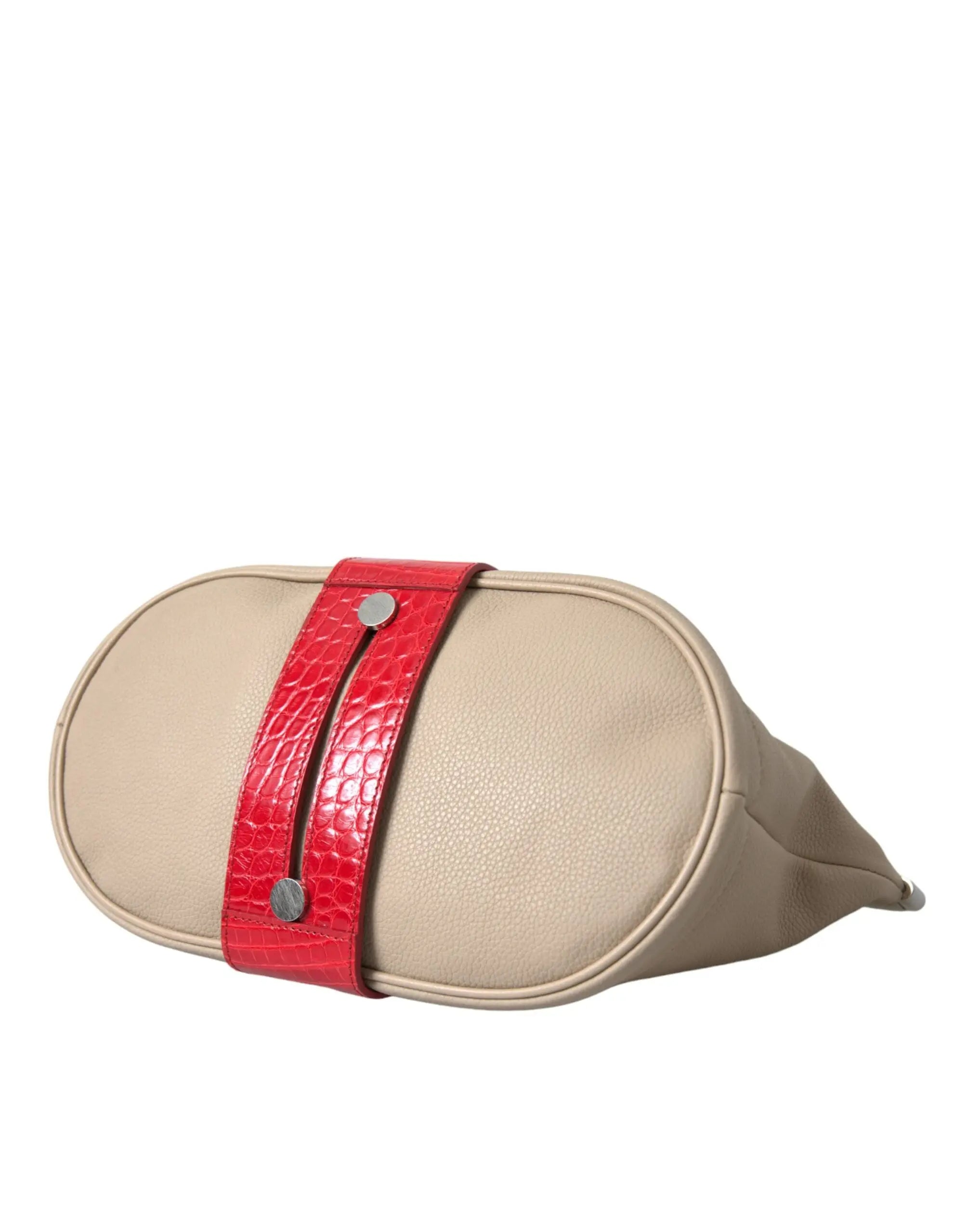 Pochette Balenciaga bicolore beige et rouge Balenciaga