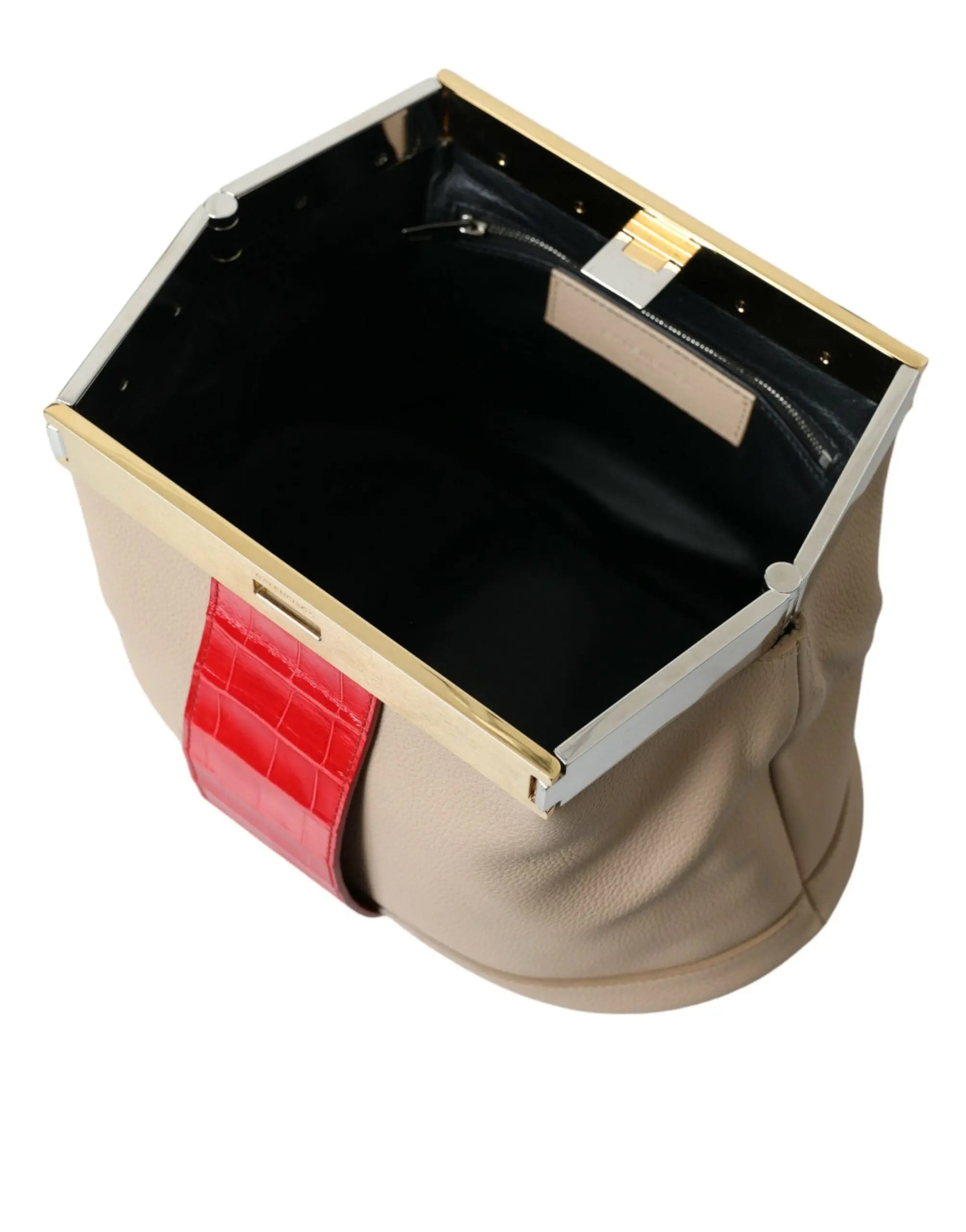 Pochette Balenciaga bicolore beige et rouge Balenciaga