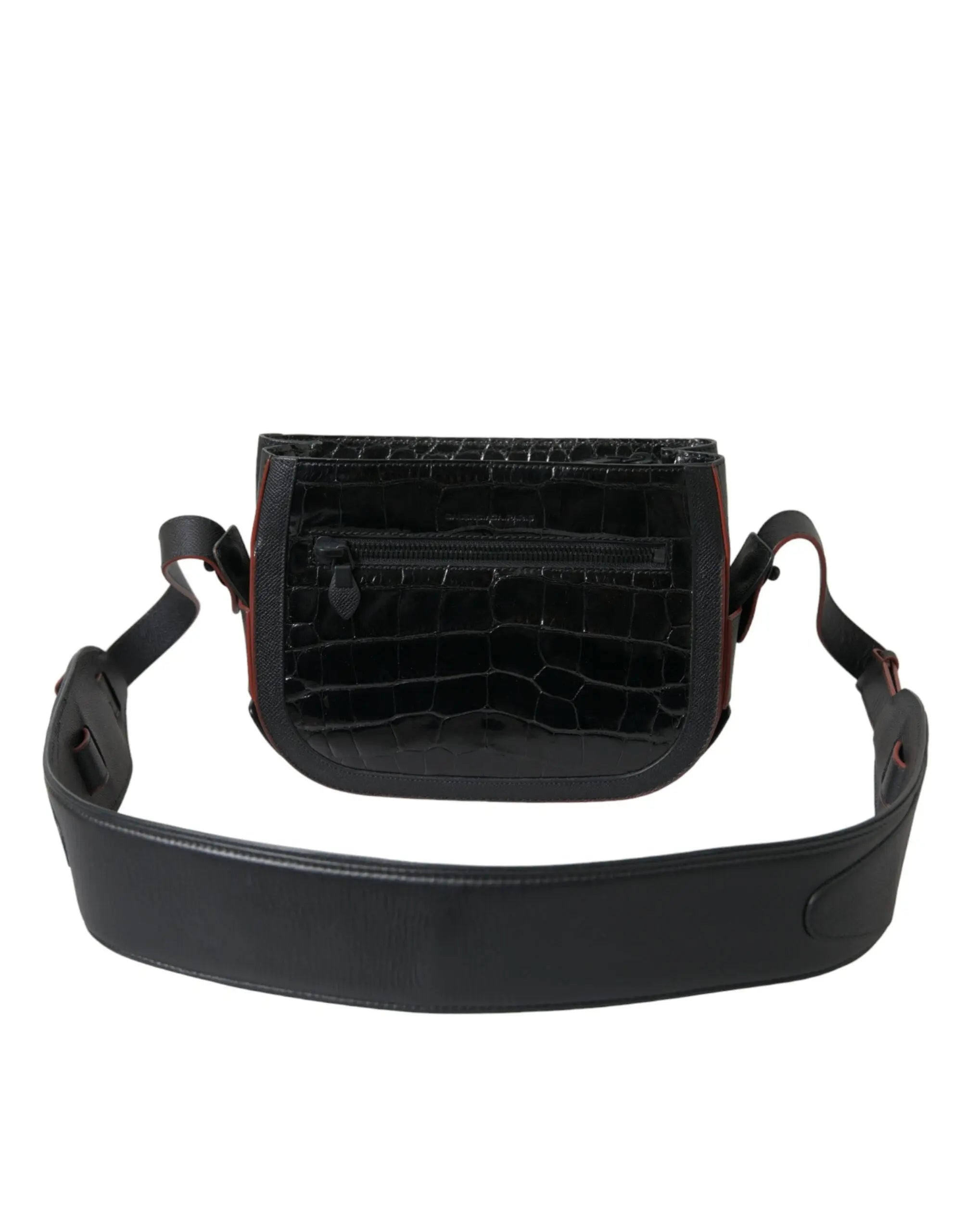 Sac appareil photo Balenciaga Croco noir Balenciaga
