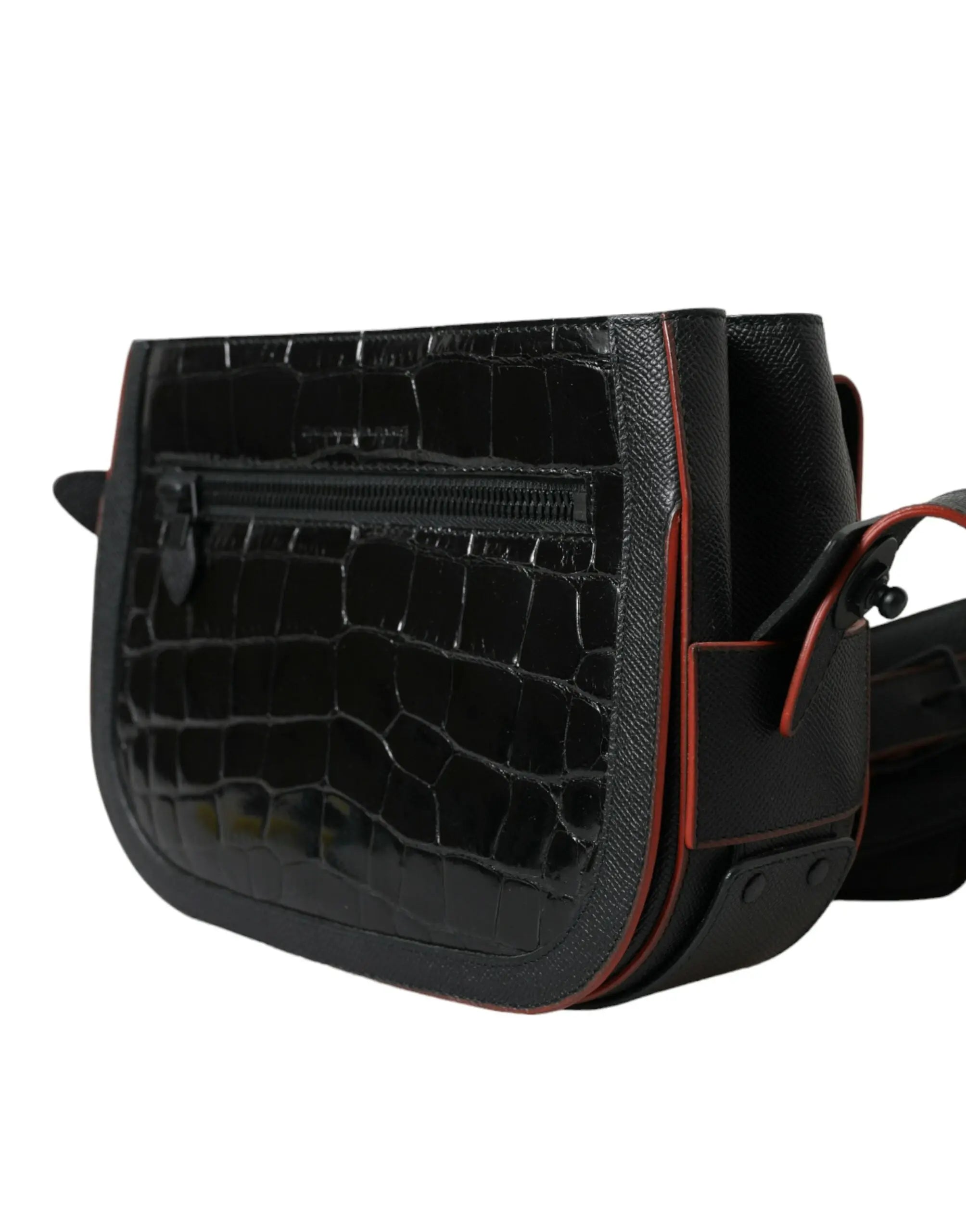 Sac appareil photo Balenciaga Croco noir Balenciaga