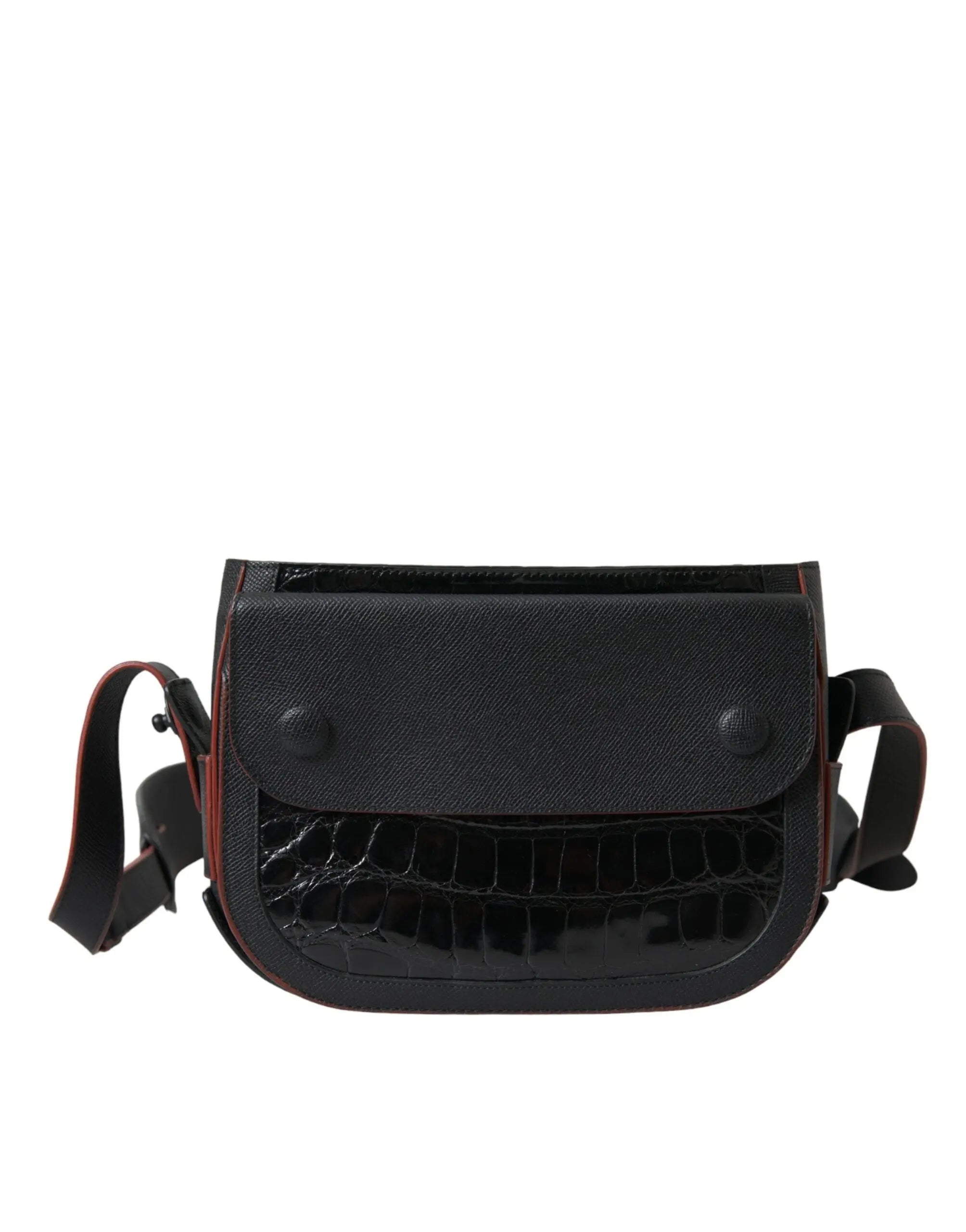 Sac appareil photo Balenciaga Croco noir Balenciaga