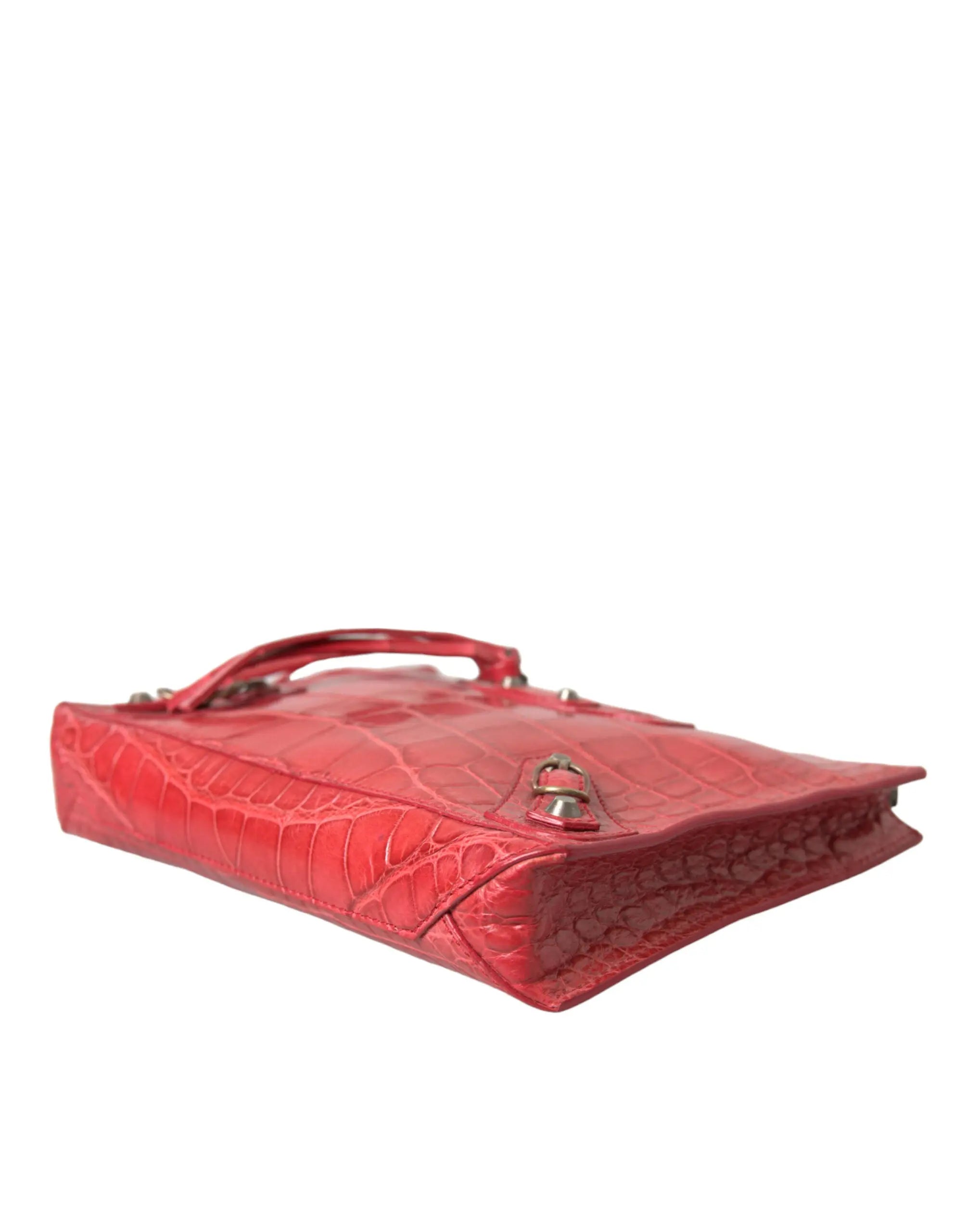 Pochette Balenciaga Classic Pouch rouge Balenciaga