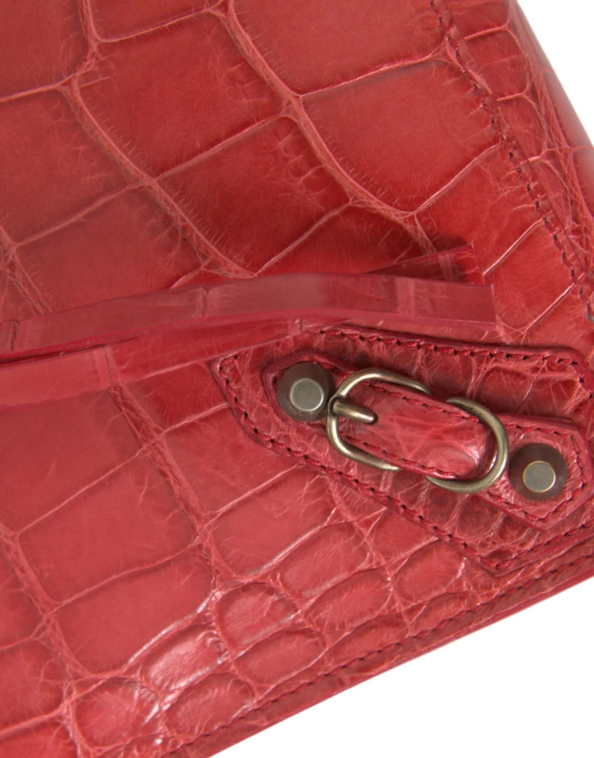 Pochette Balenciaga Classic Pouch rouge Balenciaga