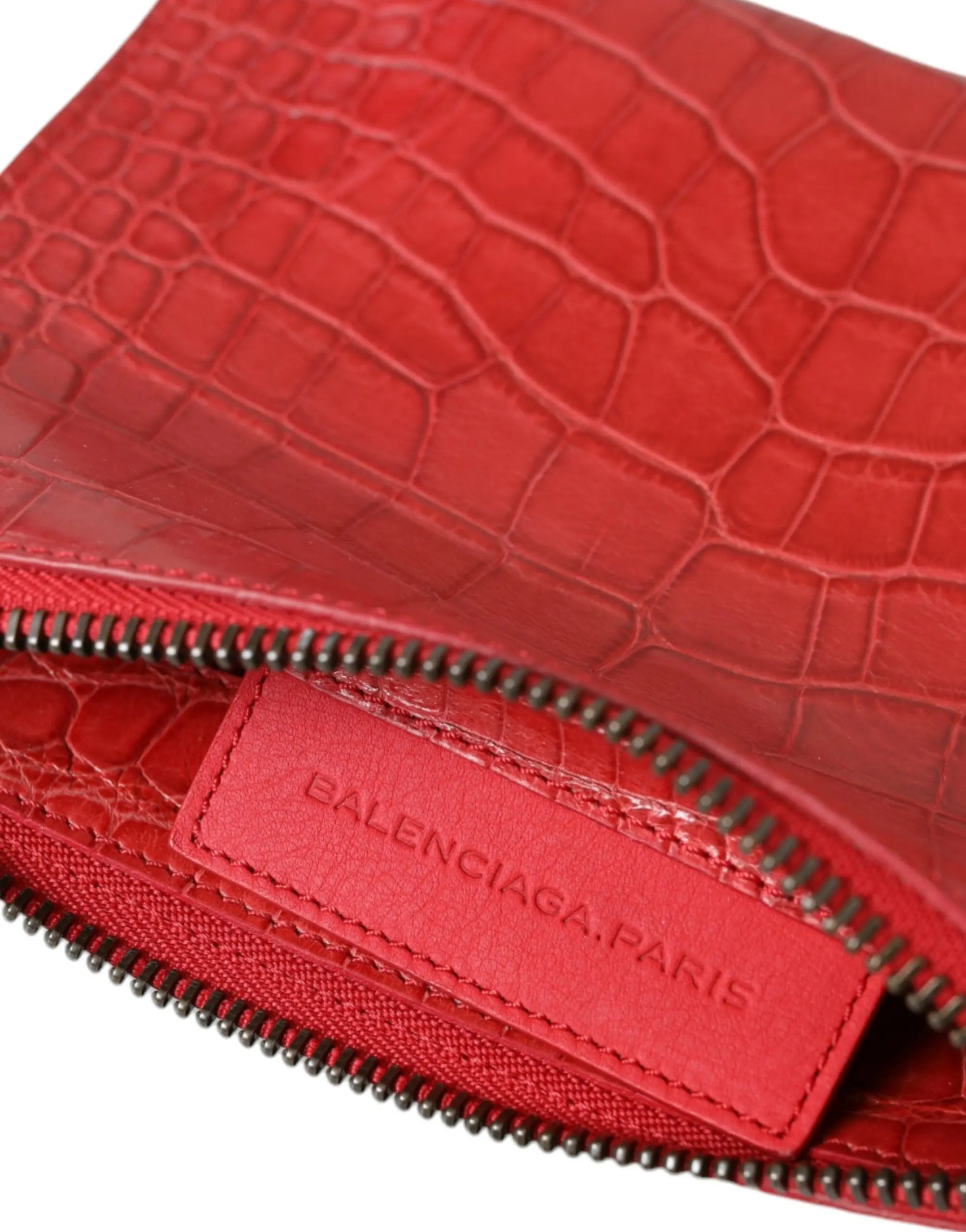 Pochette Balenciaga Classic Pouch rouge Balenciaga