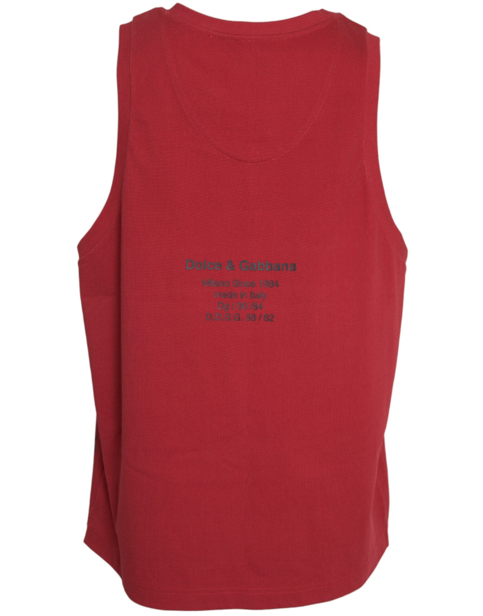 T-shirt Dolce & Gabbana rouge léopard