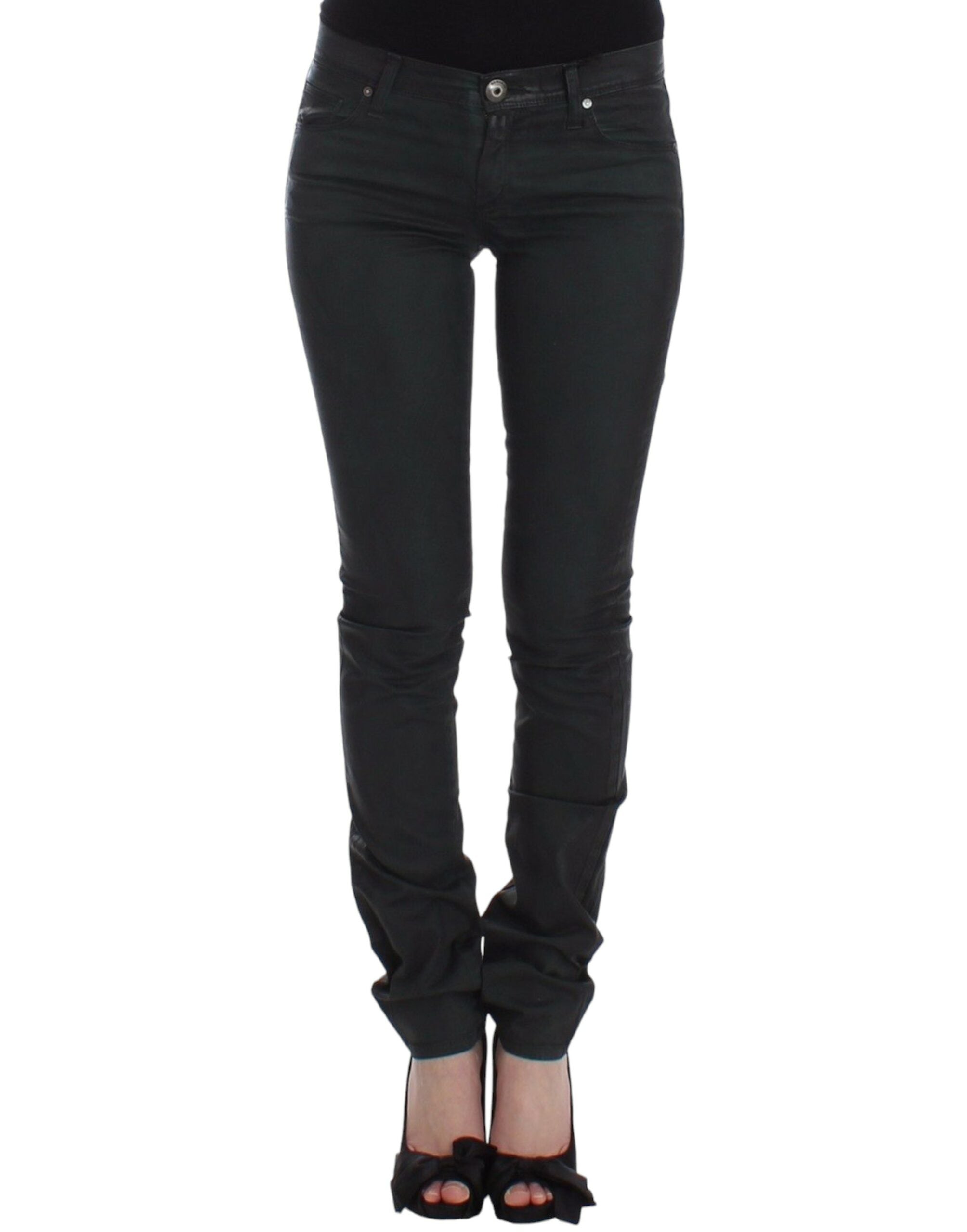 Jeans Ermanno Scervino Slim bicolores vert noir