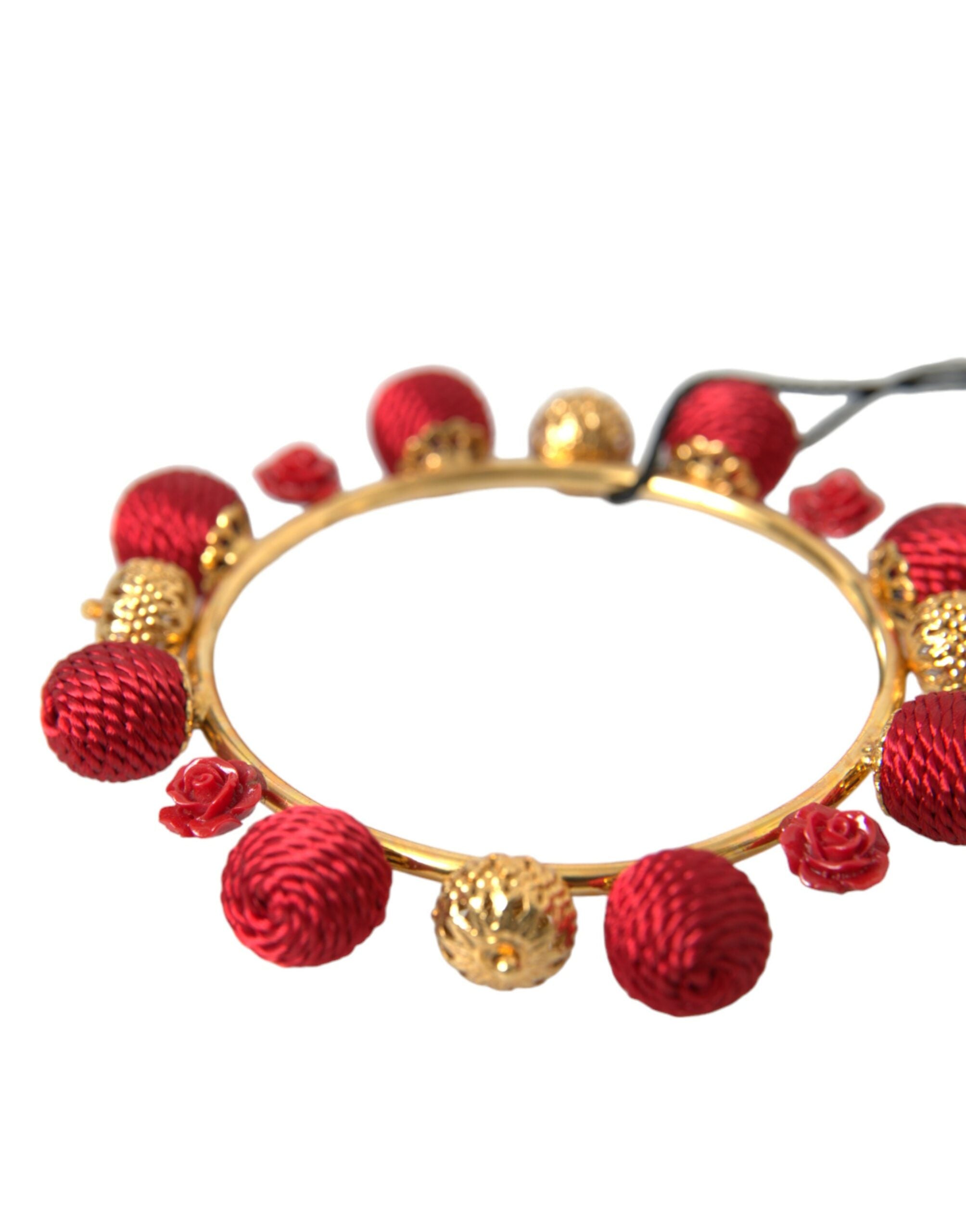 Bracelet Dolce & Gabbana RUNWAY doré rouge